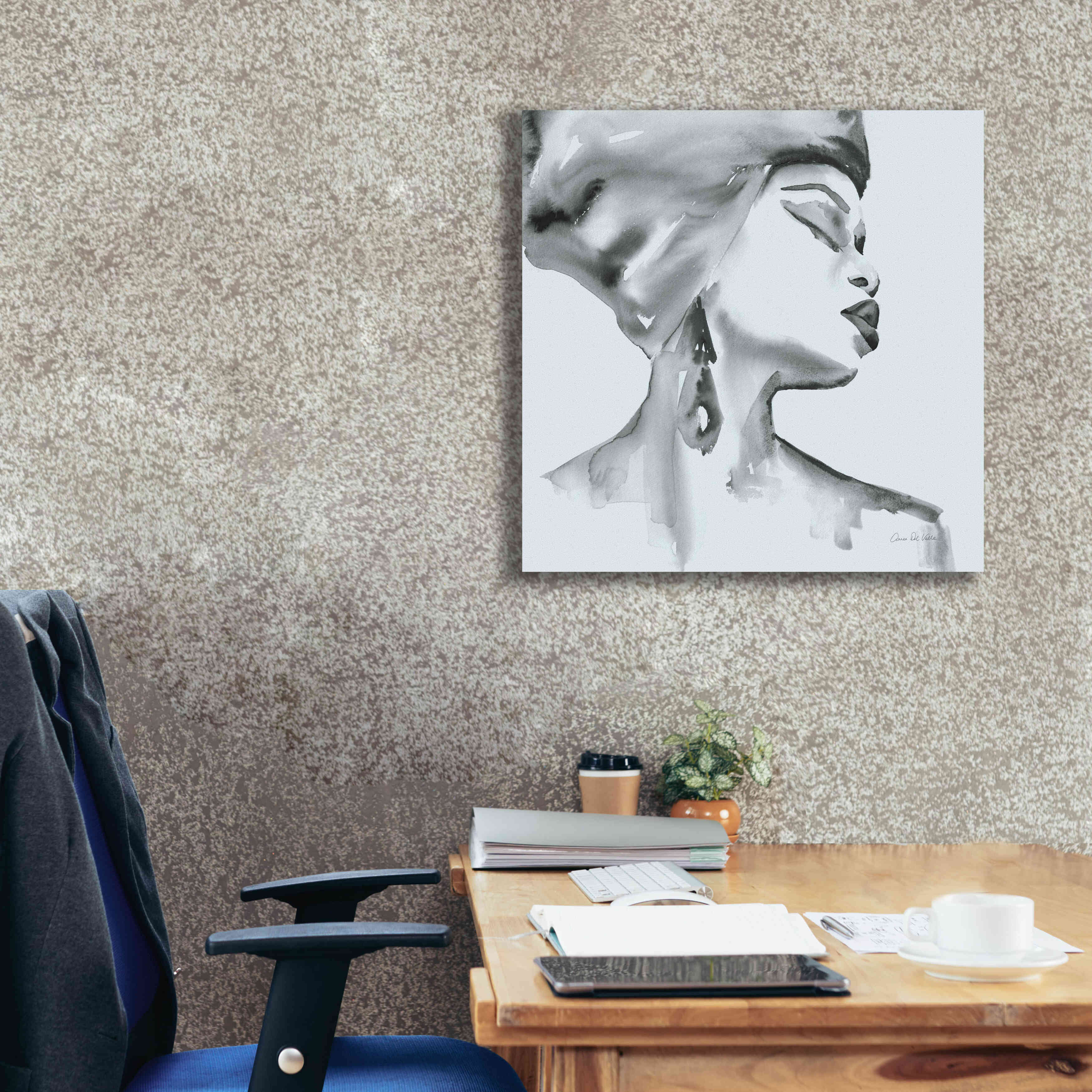 'Woman III Blue' by Alan Majchrowicz, Giclee Canvas Wall Art,26x26