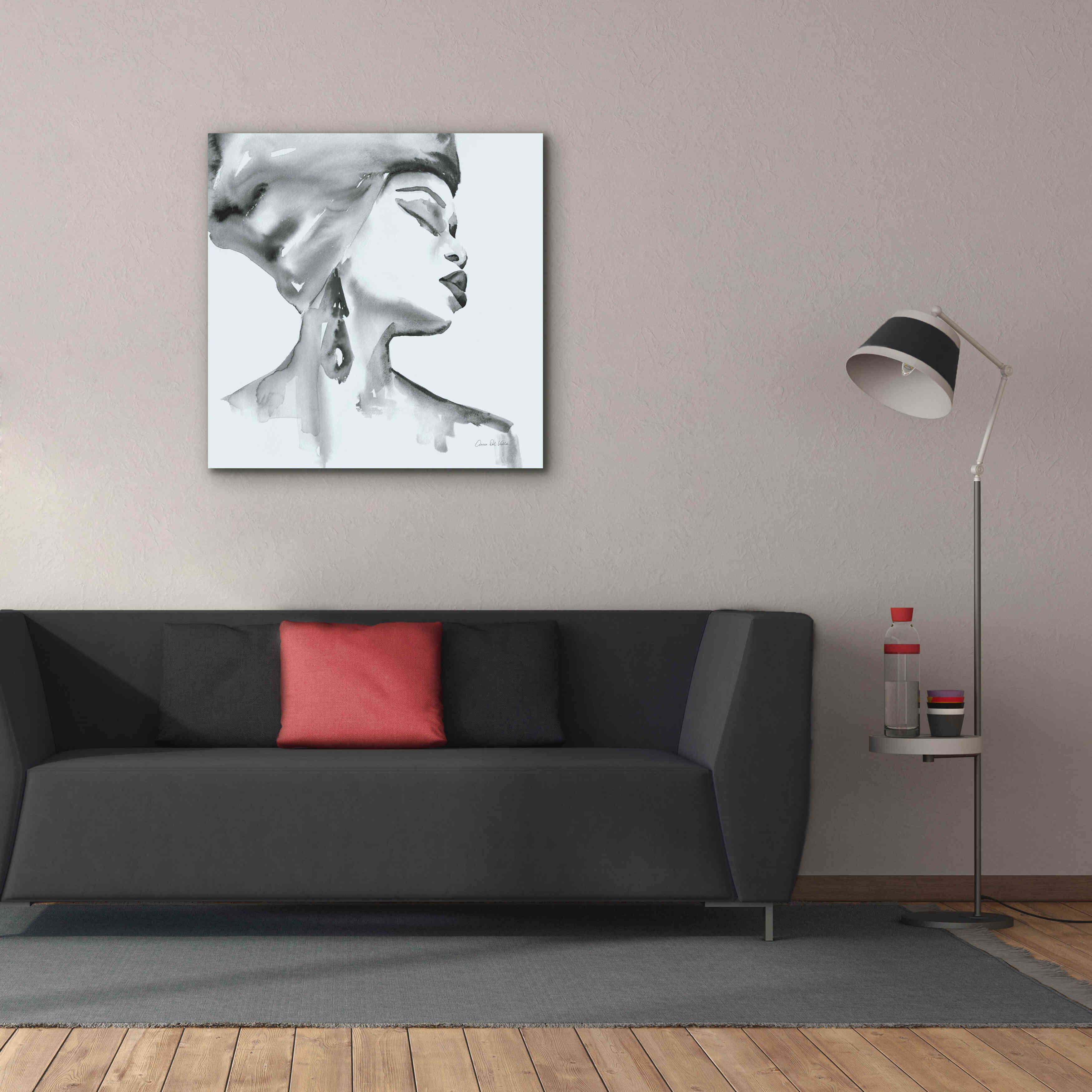 'Woman III Blue' by Alan Majchrowicz, Giclee Canvas Wall Art,37x37