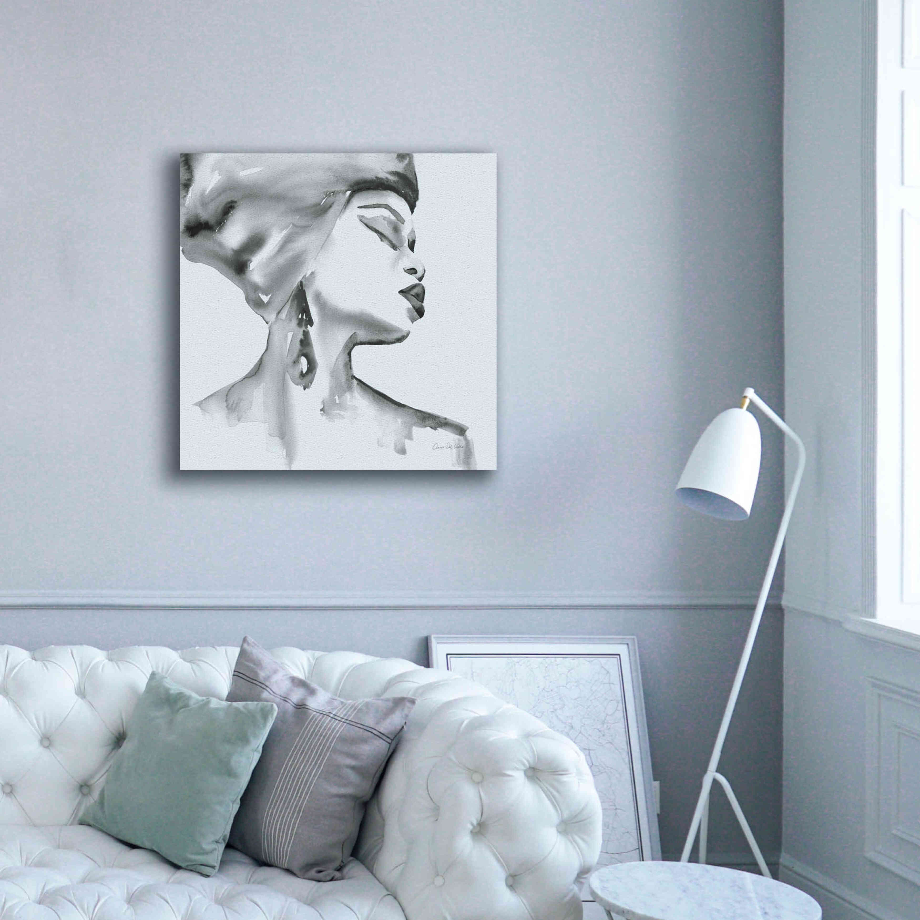 'Woman III Blue' by Alan Majchrowicz, Giclee Canvas Wall Art,37x37