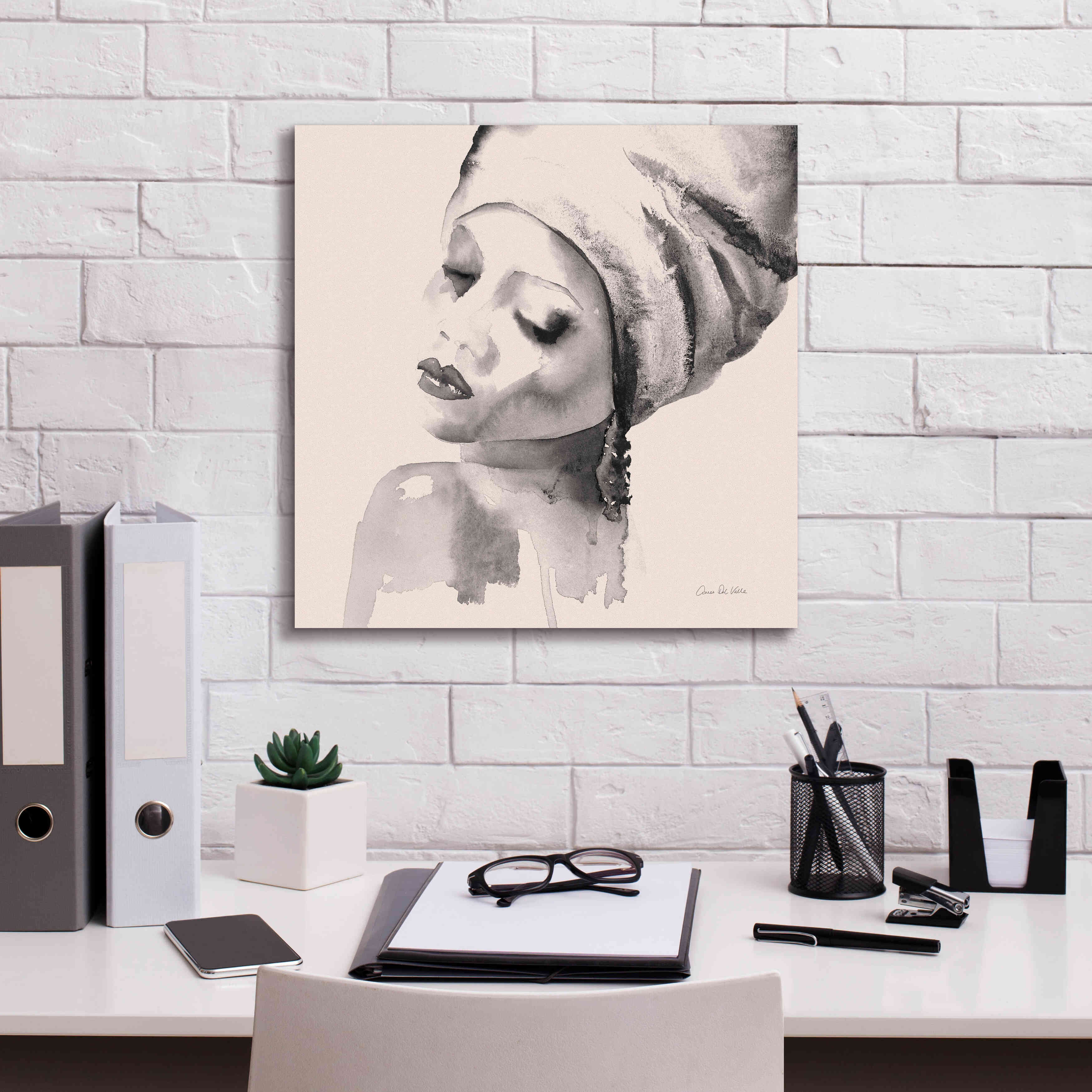 'Woman I Pink' by Alan Majchrowicz, Giclee Canvas Wall Art,18x18