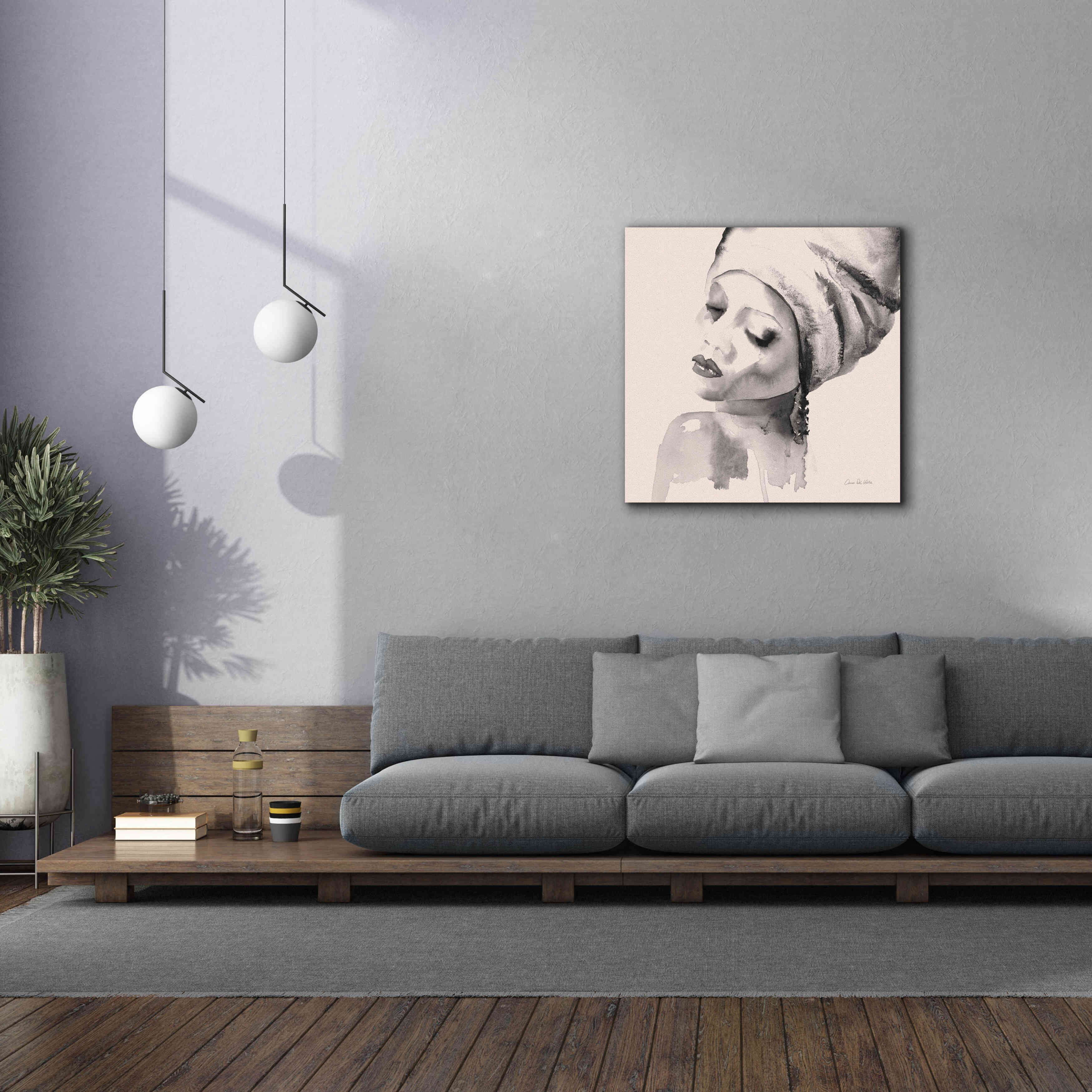 'Woman I Pink' by Alan Majchrowicz, Giclee Canvas Wall Art,37x37