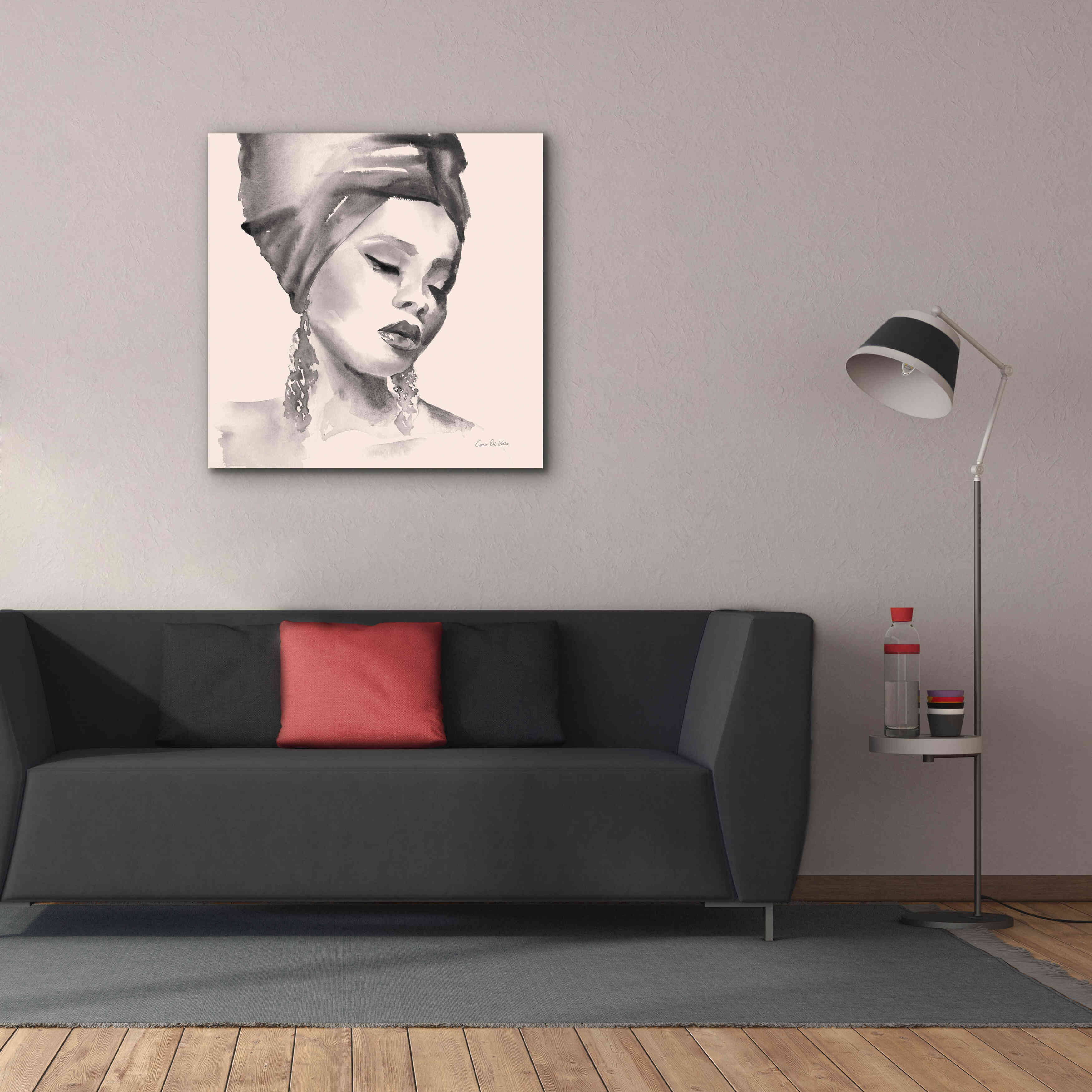 'Woman II Pink' by Alan Majchrowicz, Giclee Canvas Wall Art,37x37