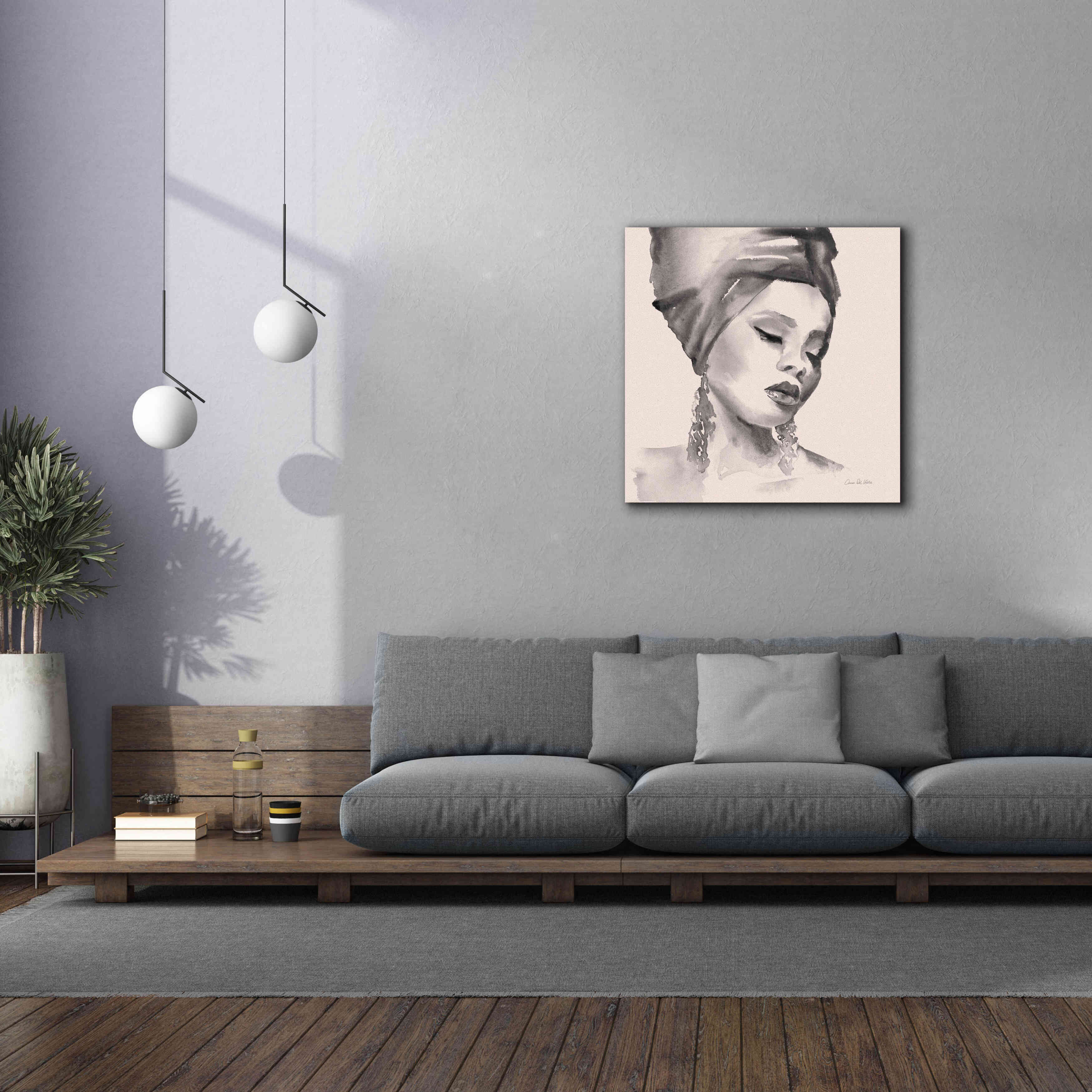 'Woman II Pink' by Alan Majchrowicz, Giclee Canvas Wall Art,37x37