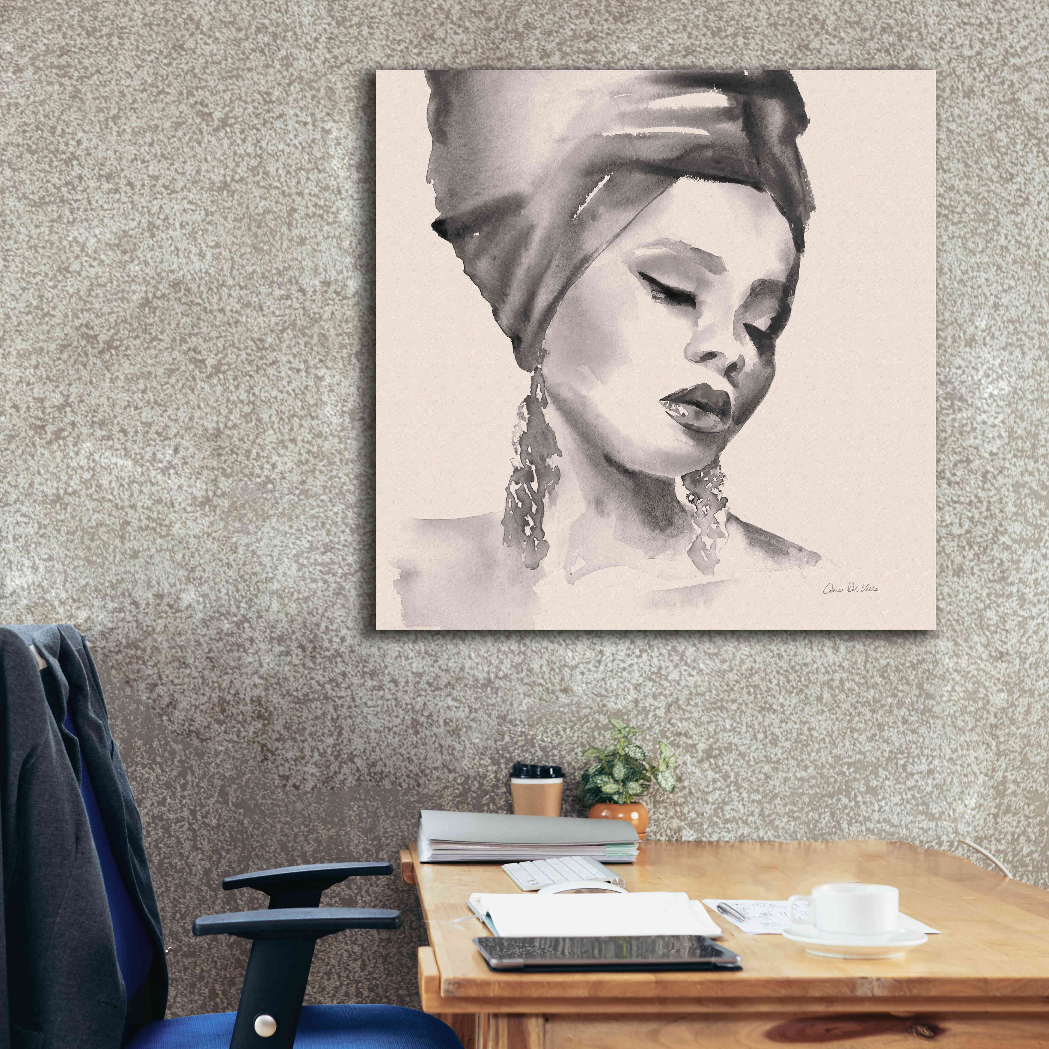 'Woman II Pink' by Alan Majchrowicz, Giclee Canvas Wall Art,37x37