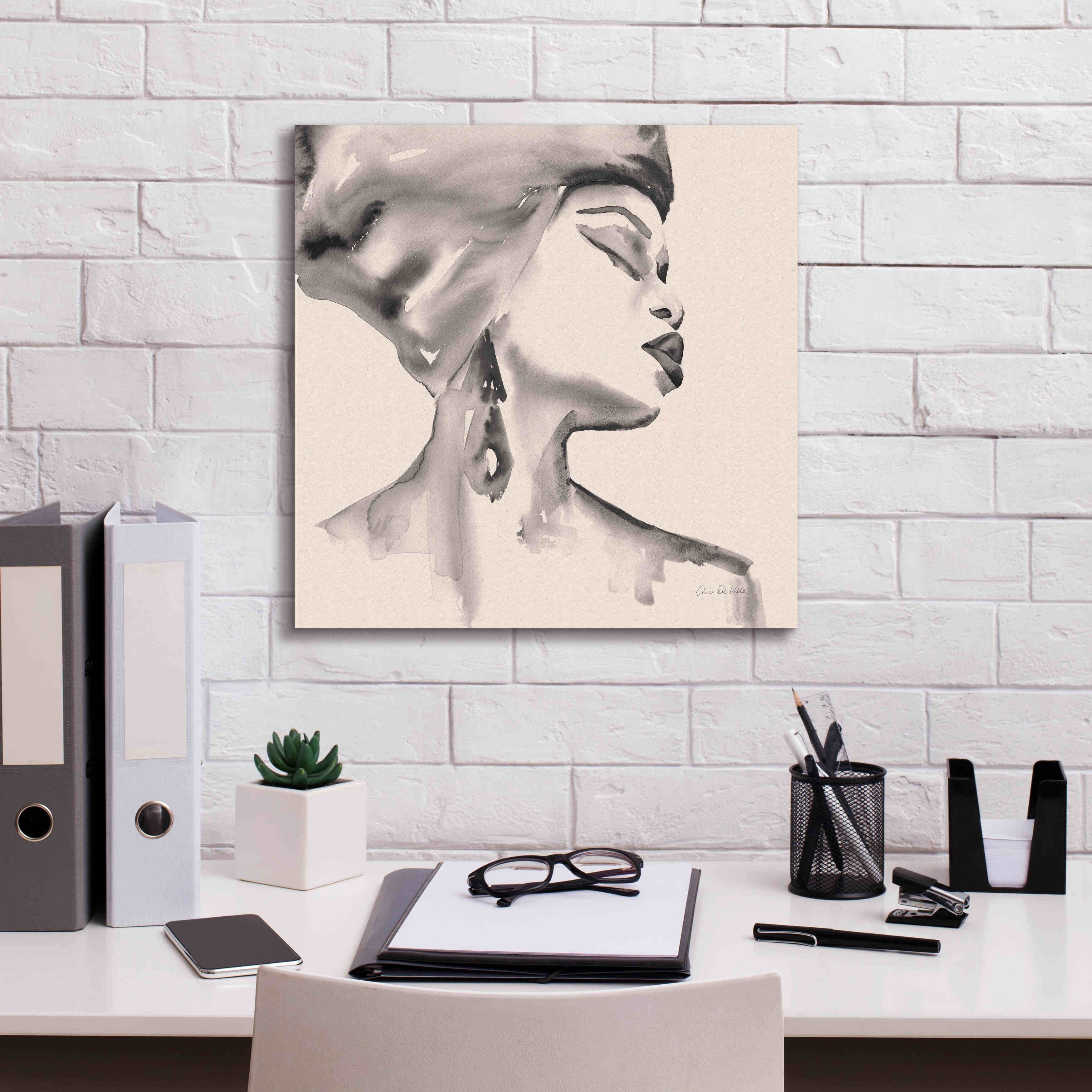 'Woman III Pink' by Alan Majchrowicz, Giclee Canvas Wall Art,18x18