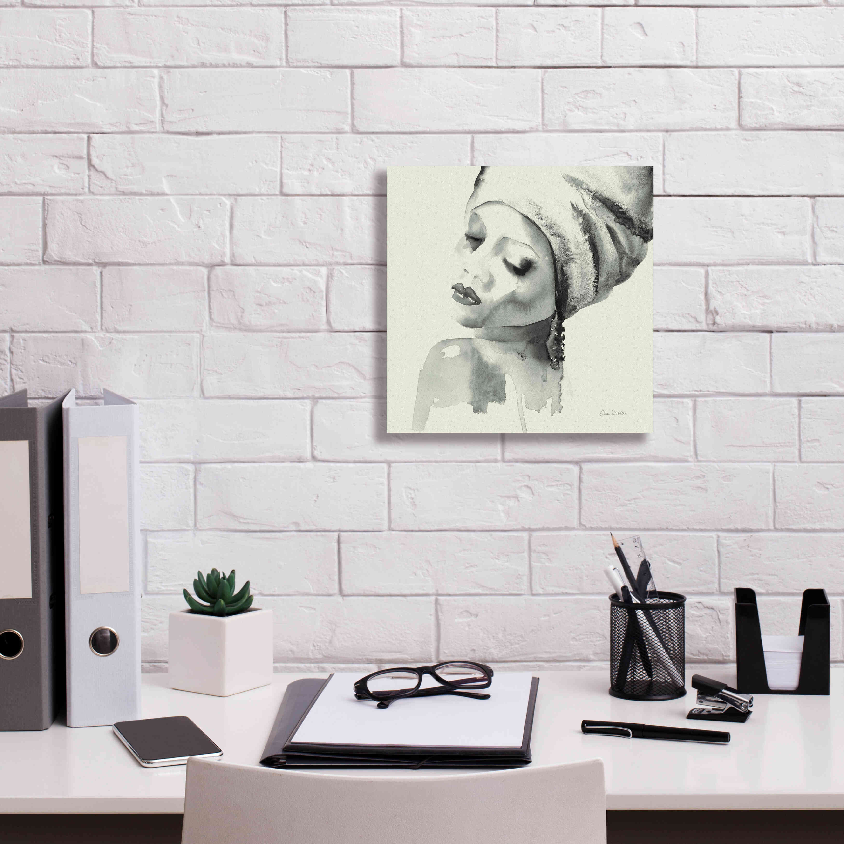 'Woman I Green' by Alan Majchrowicz, Giclee Canvas Wall Art,12x12