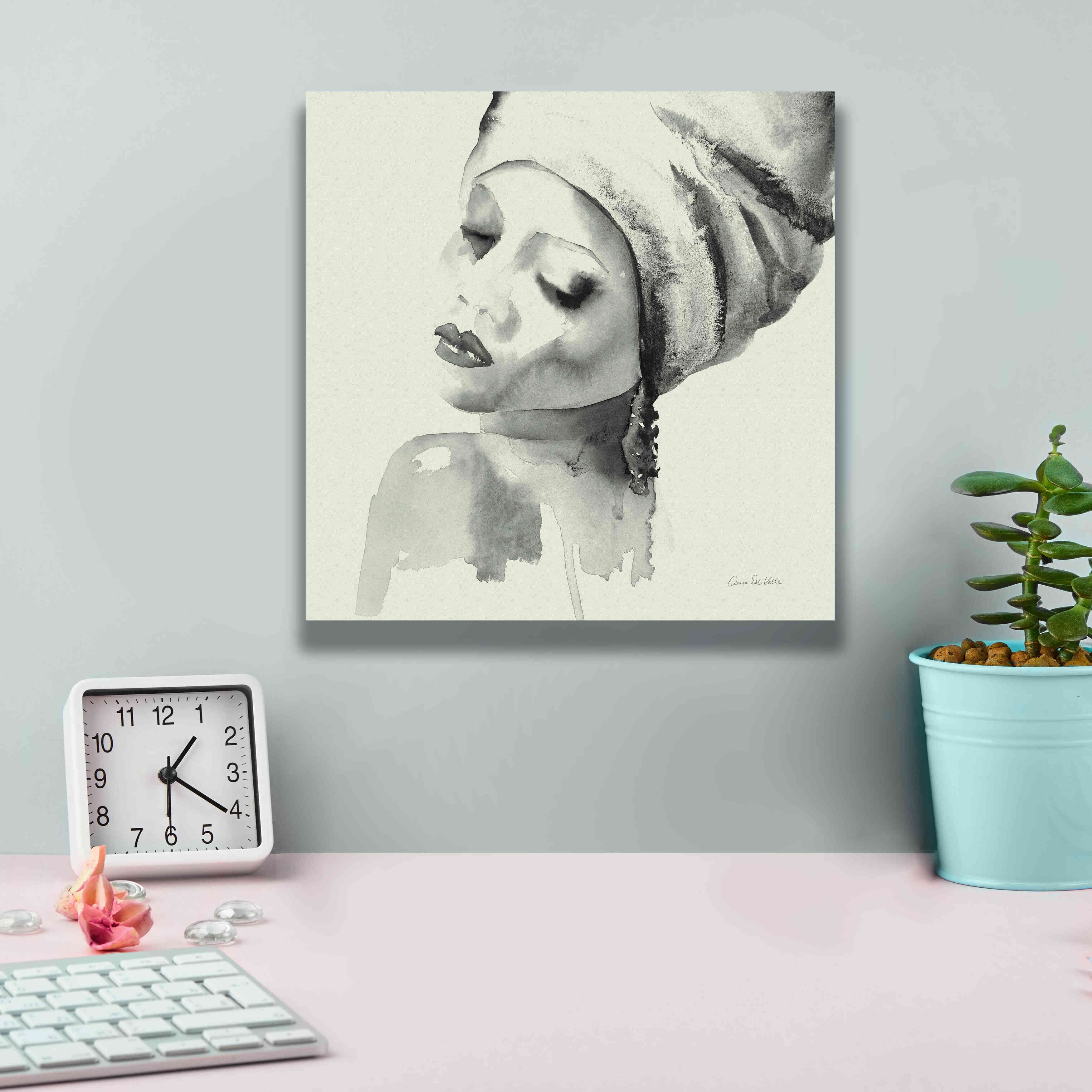 'Woman I Green' by Alan Majchrowicz, Giclee Canvas Wall Art,12x12