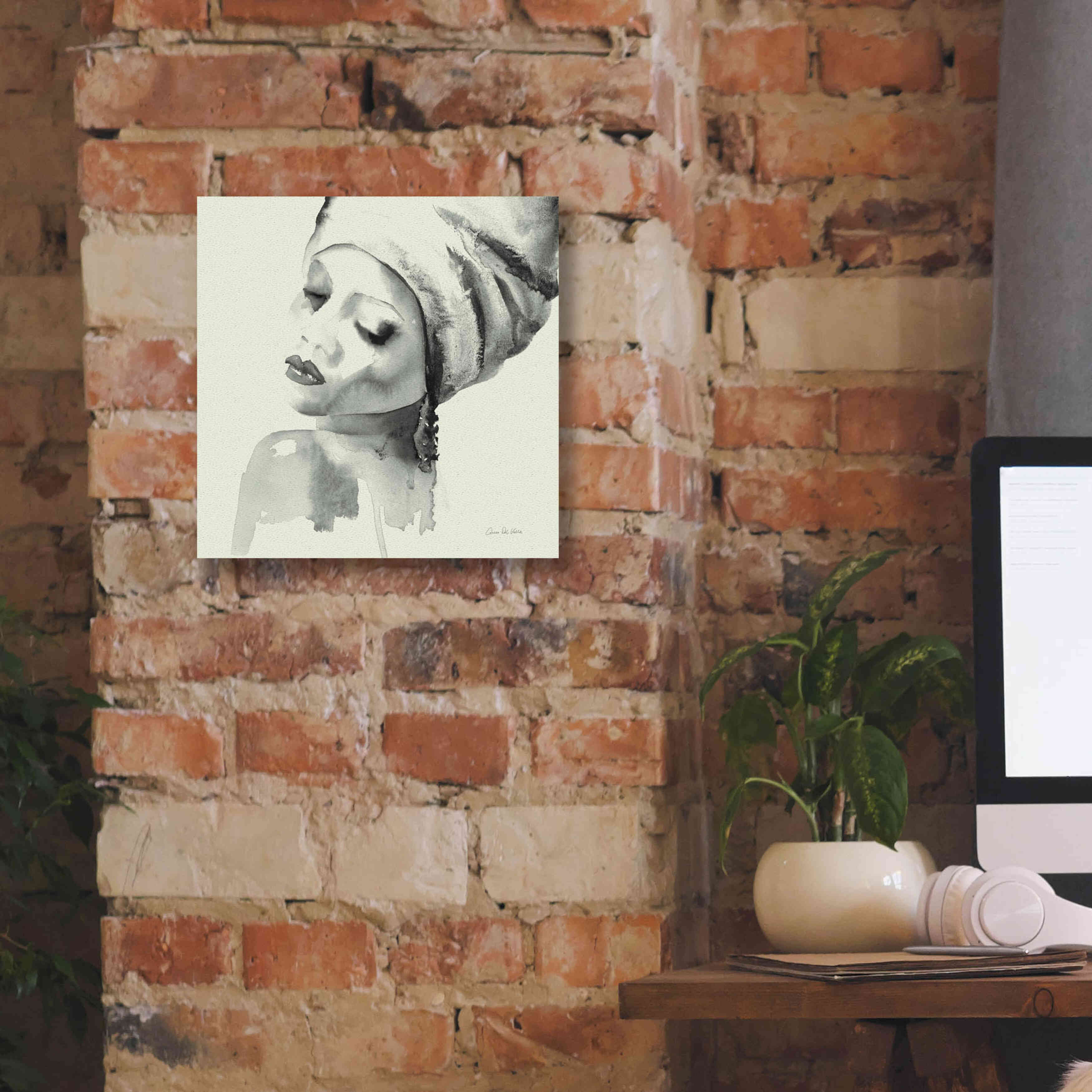 'Woman I Green' by Alan Majchrowicz, Giclee Canvas Wall Art,12x12