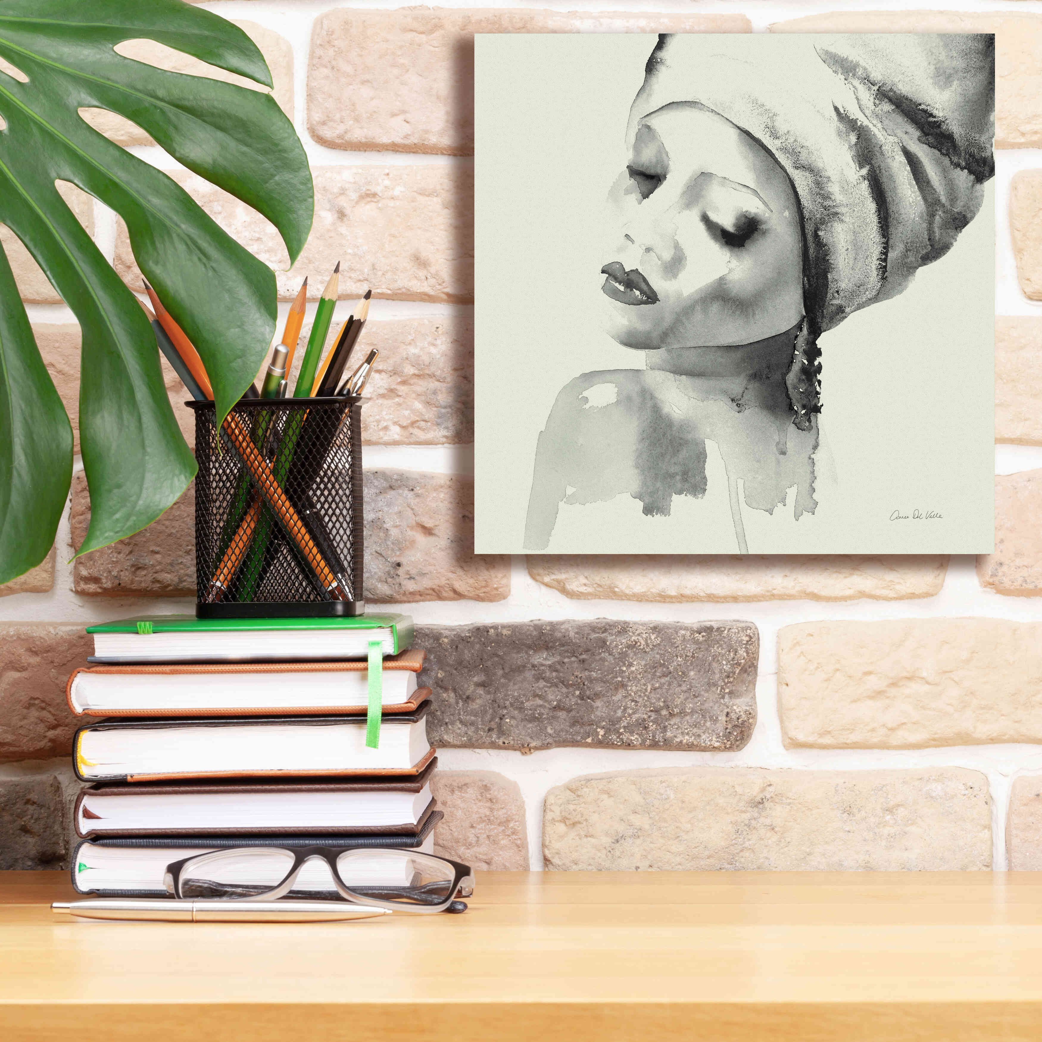 'Woman I Green' by Alan Majchrowicz, Giclee Canvas Wall Art,12x12