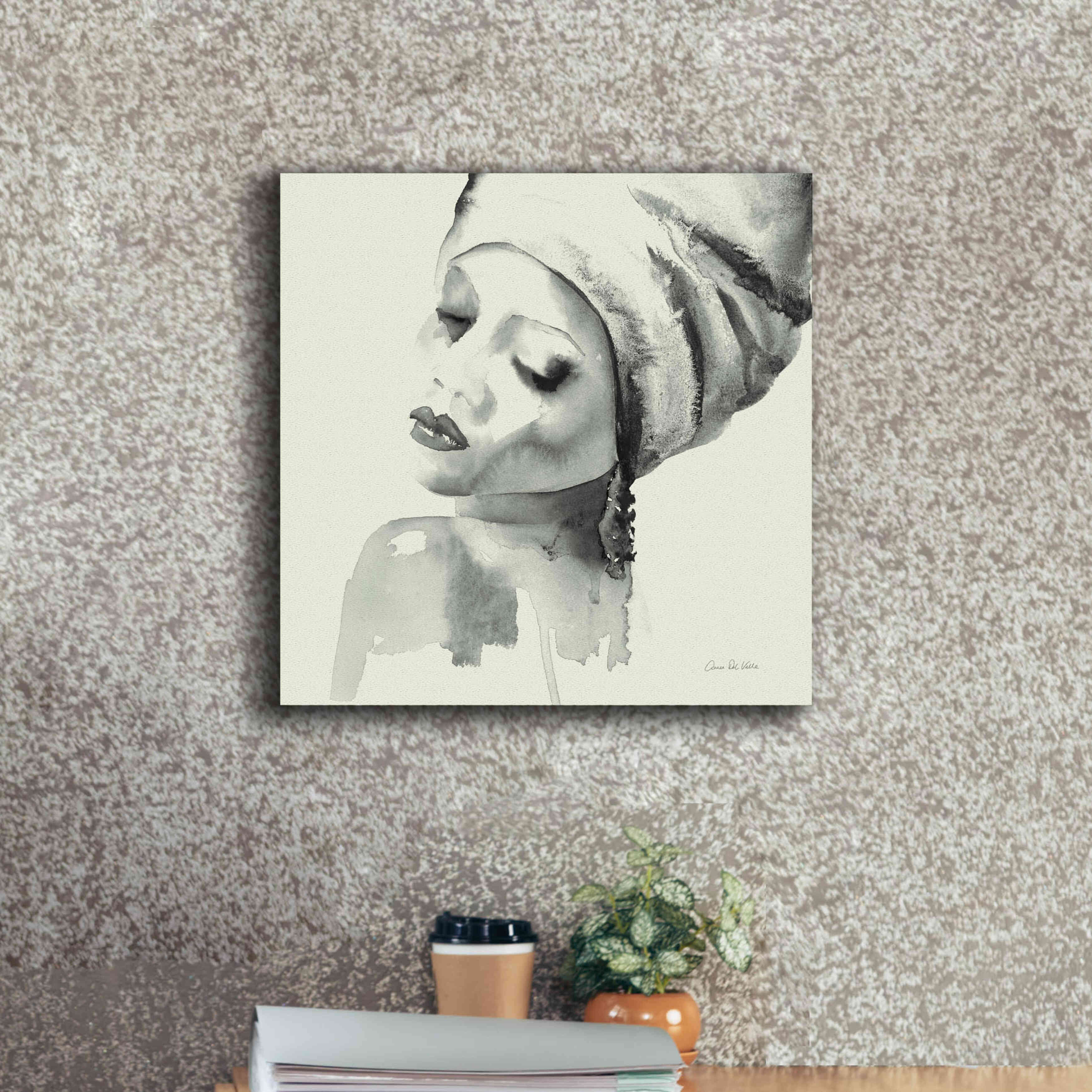 'Woman I Green' by Alan Majchrowicz, Giclee Canvas Wall Art,18x18