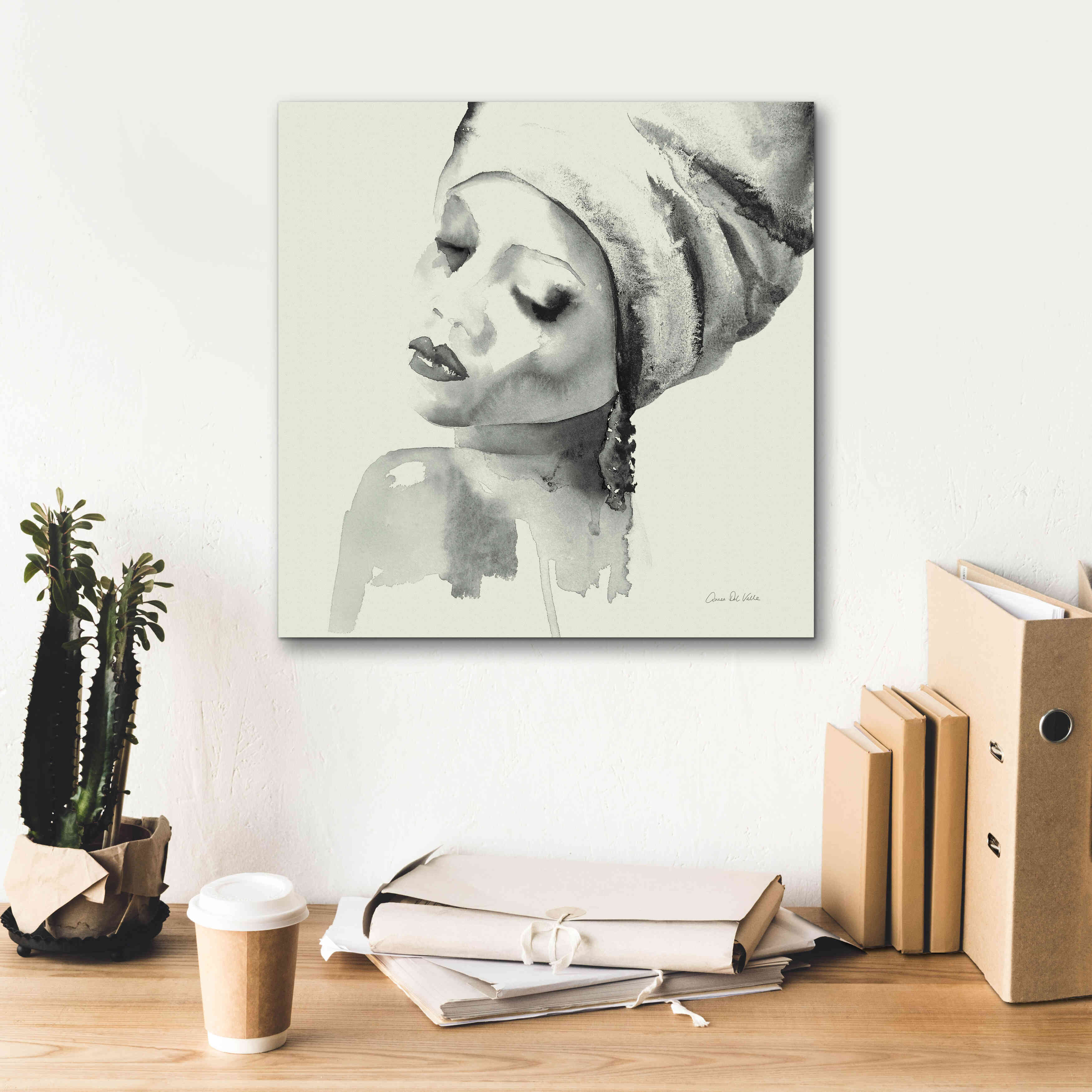 'Woman I Green' by Alan Majchrowicz, Giclee Canvas Wall Art,18x18