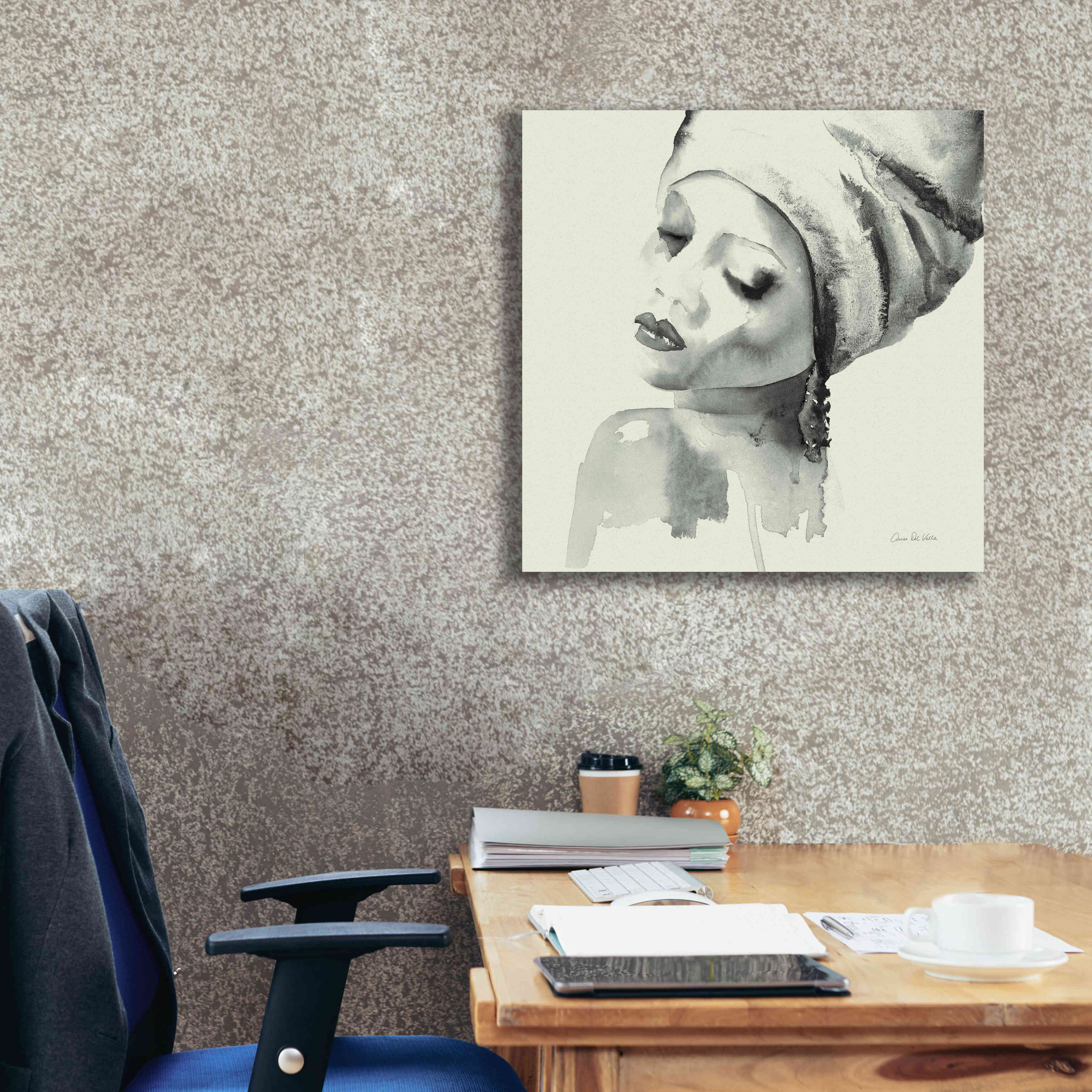 'Woman I Green' by Alan Majchrowicz, Giclee Canvas Wall Art,26x26