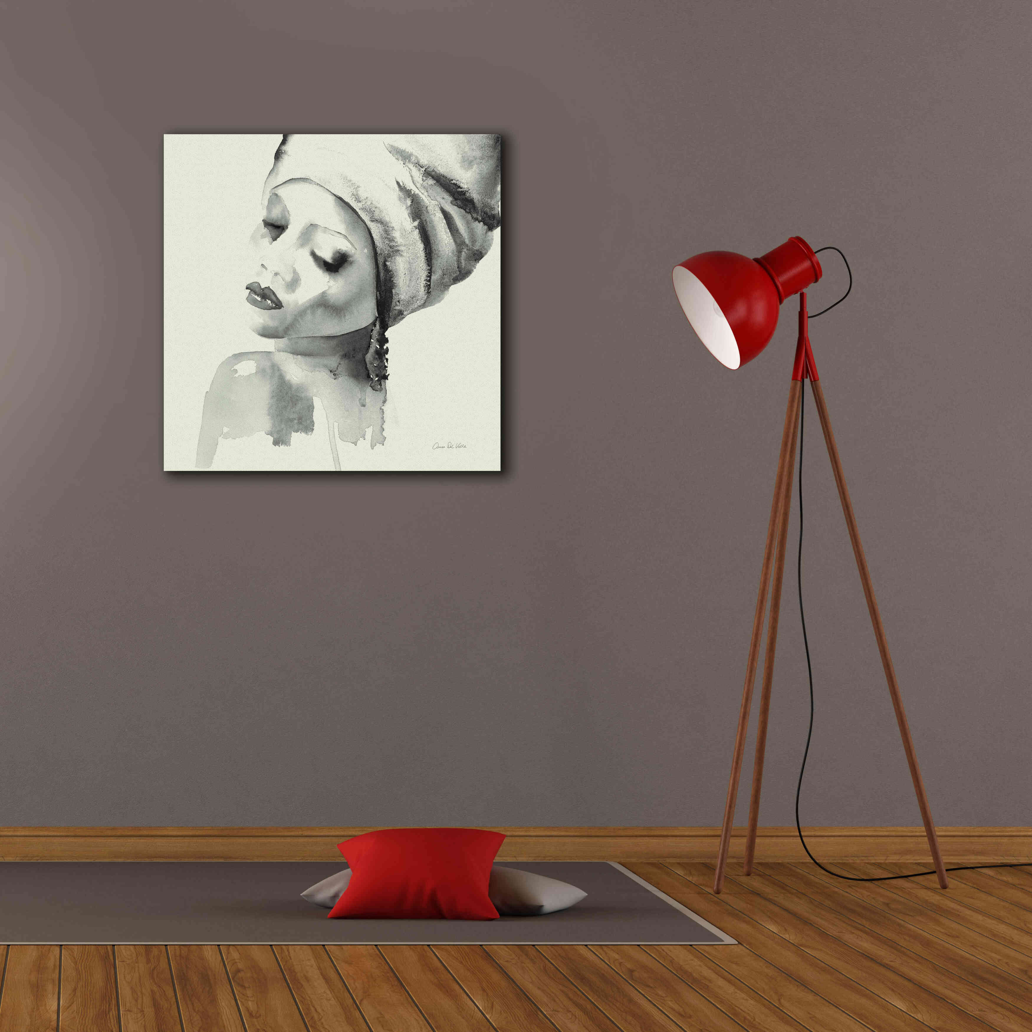 'Woman I Green' by Alan Majchrowicz, Giclee Canvas Wall Art,26x26