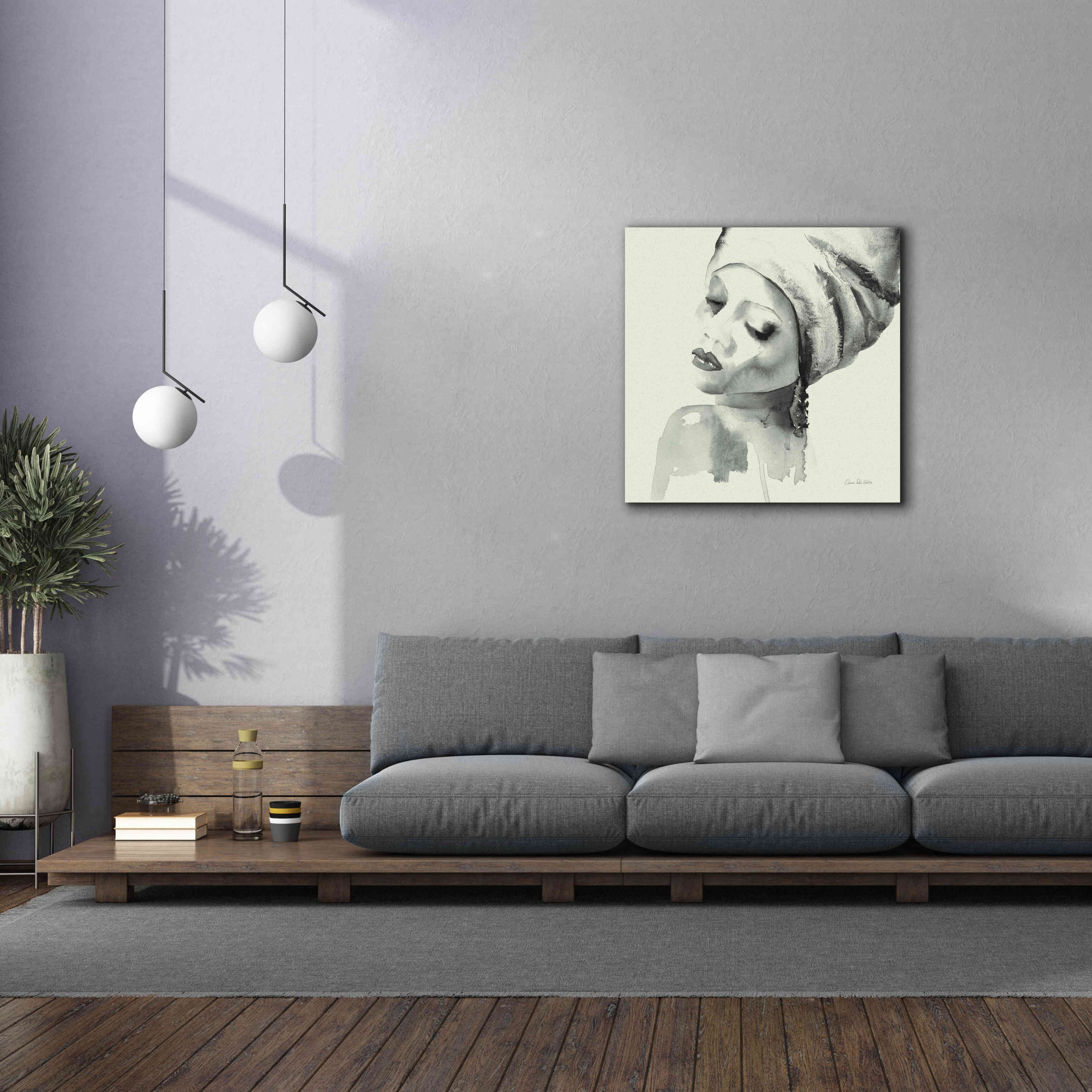 'Woman I Green' by Alan Majchrowicz, Giclee Canvas Wall Art,37x37