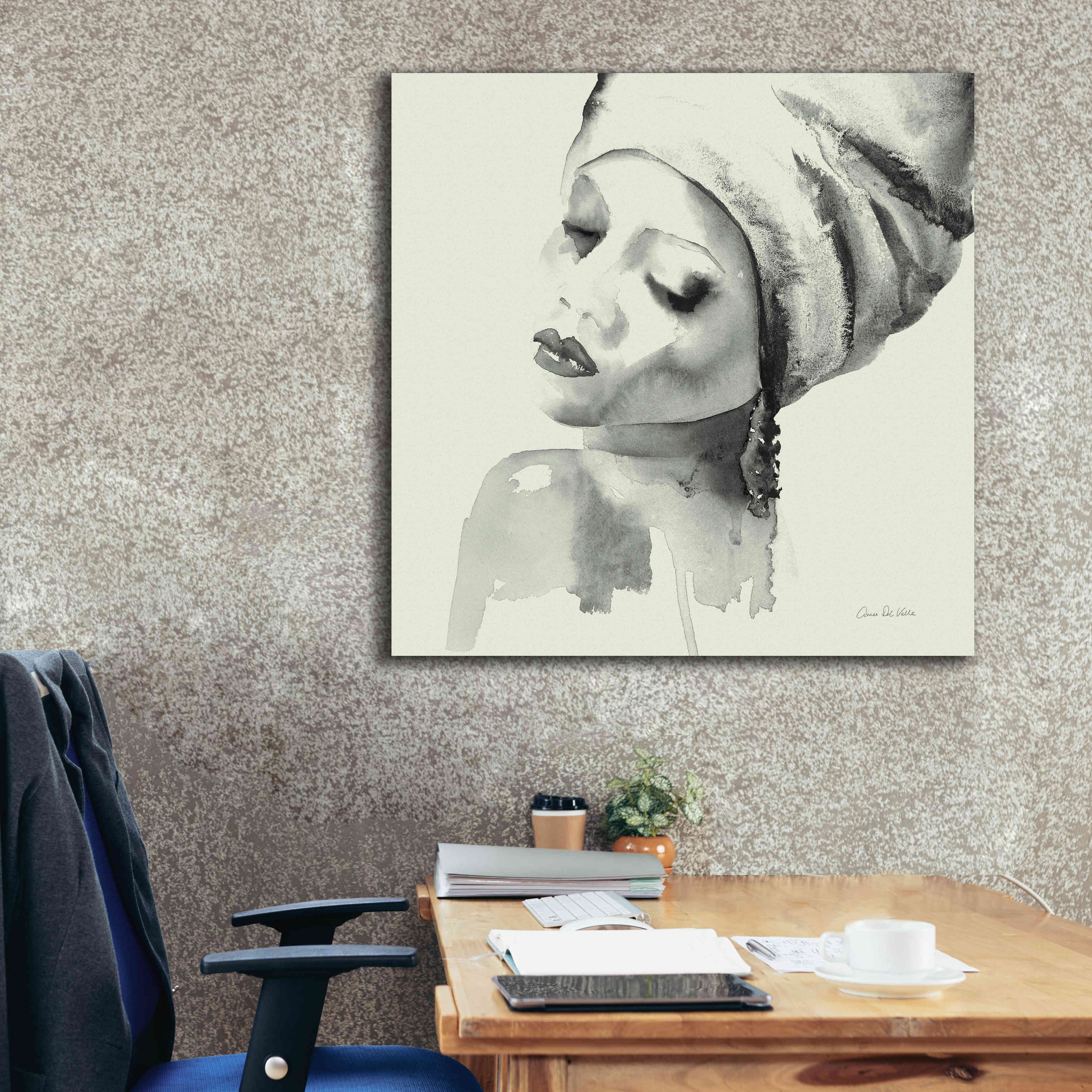 'Woman I Green' by Alan Majchrowicz, Giclee Canvas Wall Art,37x37