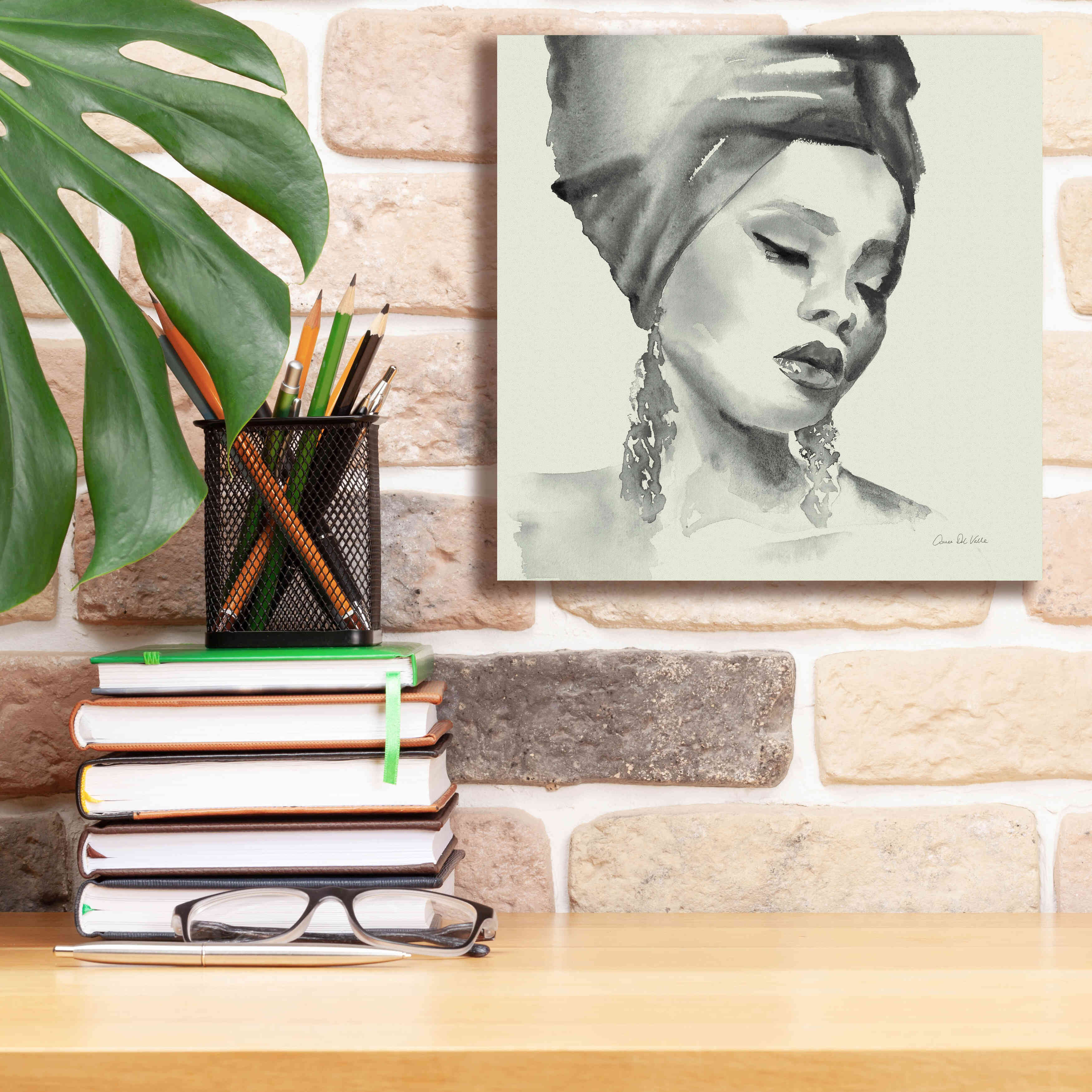 'Woman II Green' by Alan Majchrowicz, Giclee Canvas Wall Art,12x12