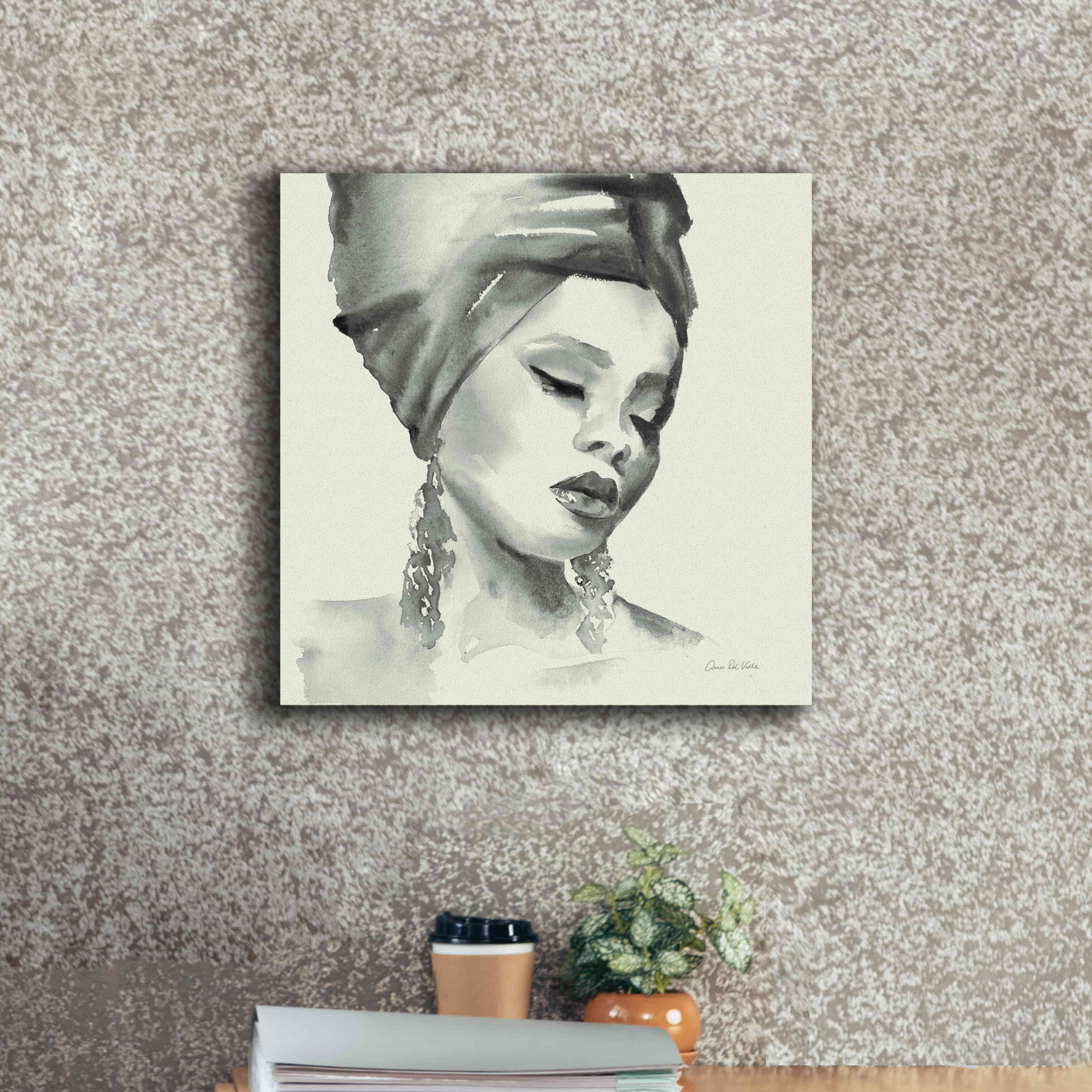 'Woman II Green' by Alan Majchrowicz, Giclee Canvas Wall Art,18x18