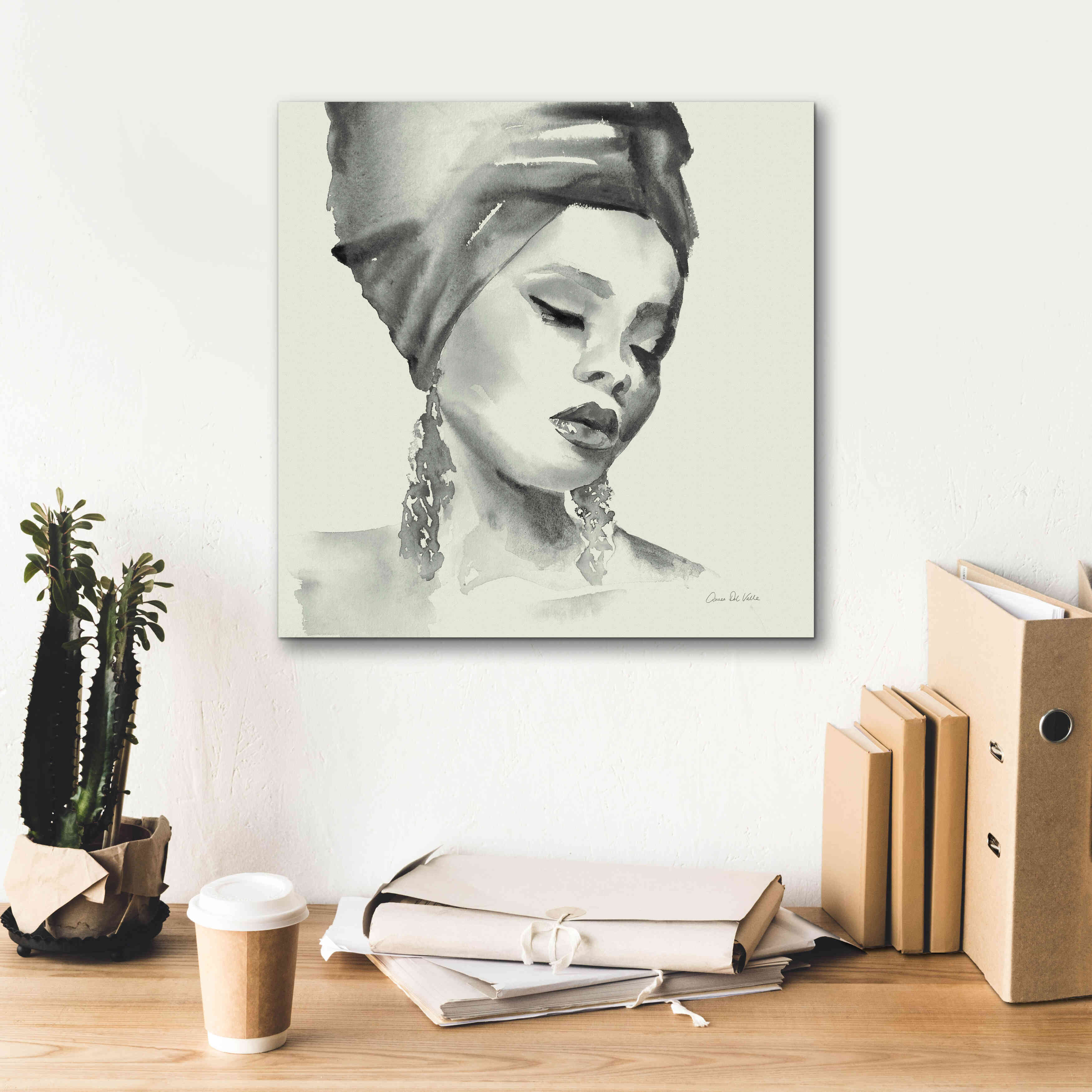 'Woman II Green' by Alan Majchrowicz, Giclee Canvas Wall Art,18x18