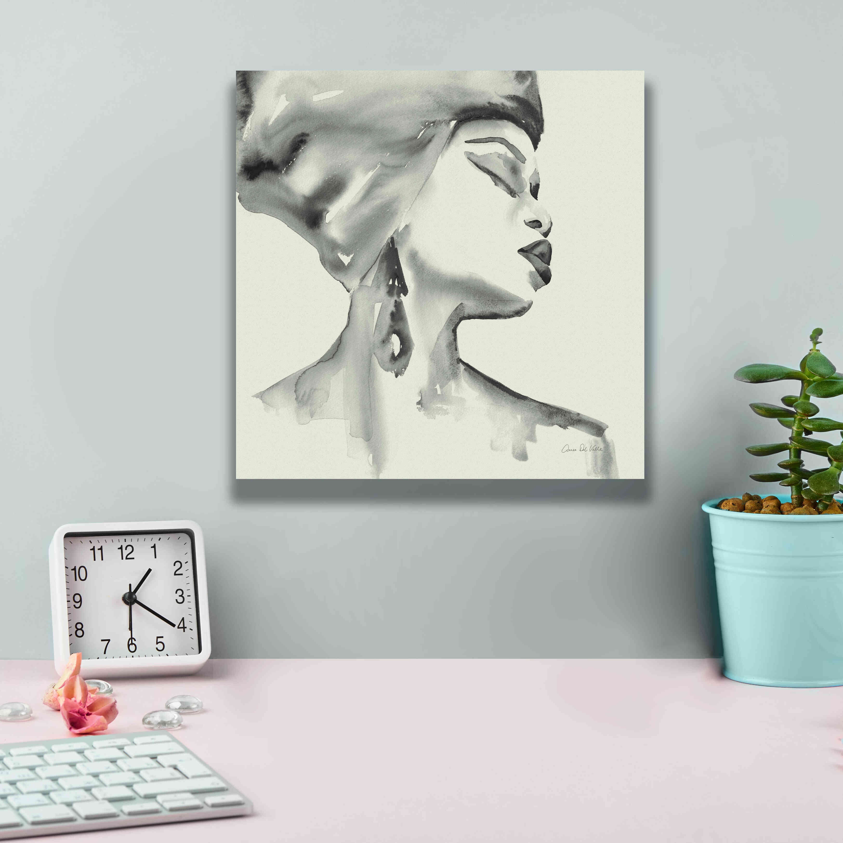 'Woman III Green' by Alan Majchrowicz, Giclee Canvas Wall Art,12x12