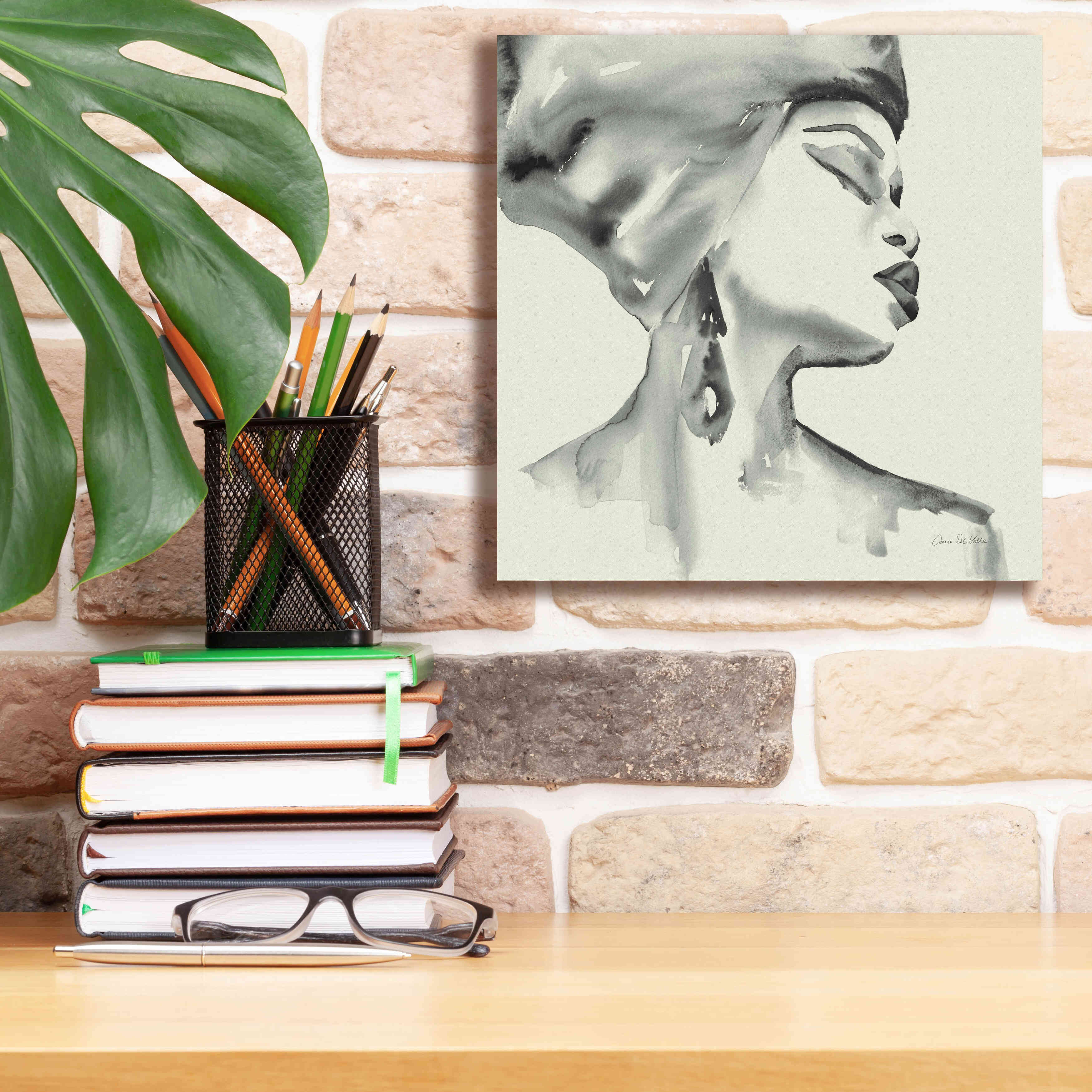 'Woman III Green' by Alan Majchrowicz, Giclee Canvas Wall Art,12x12