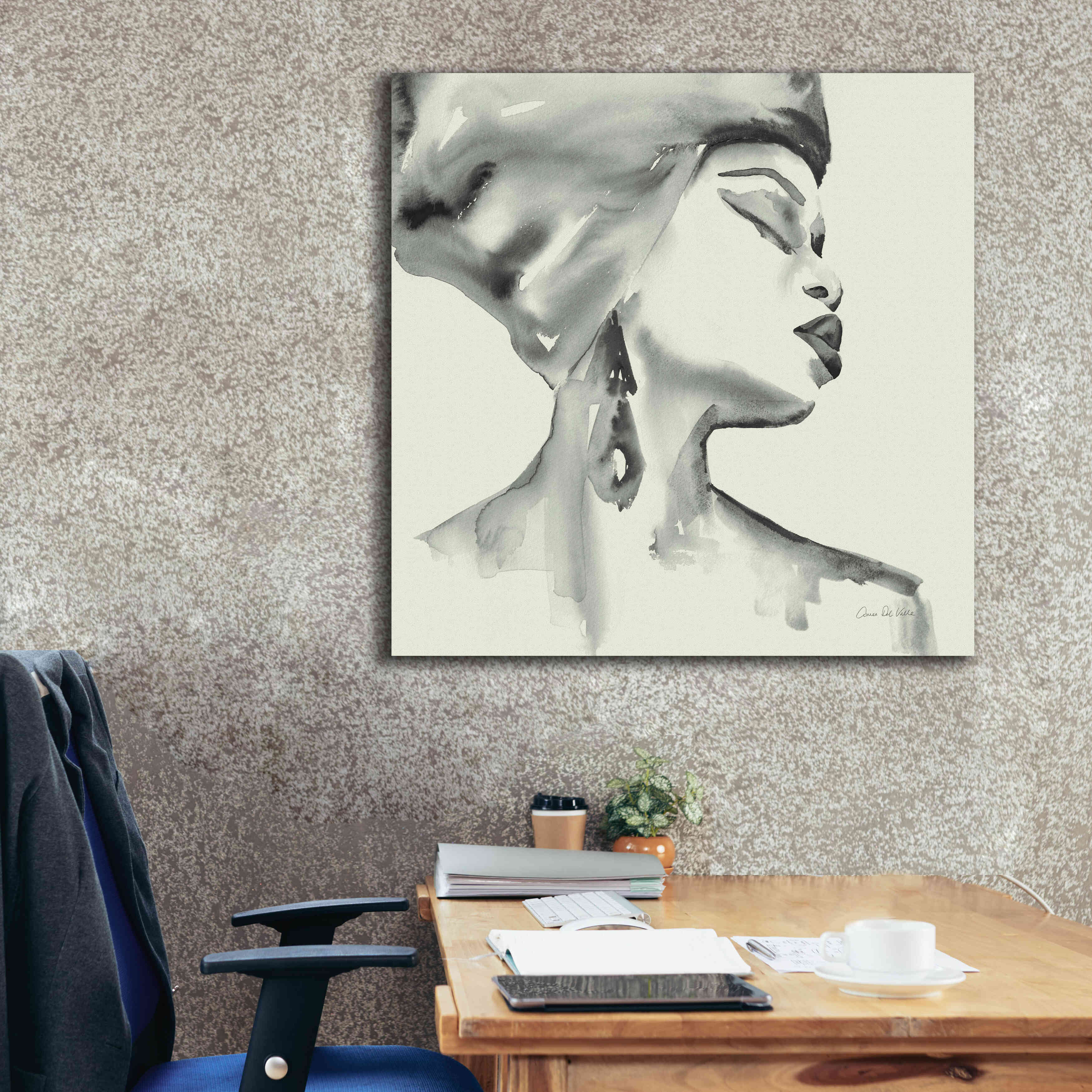 'Woman III Green' by Alan Majchrowicz, Giclee Canvas Wall Art,37x37