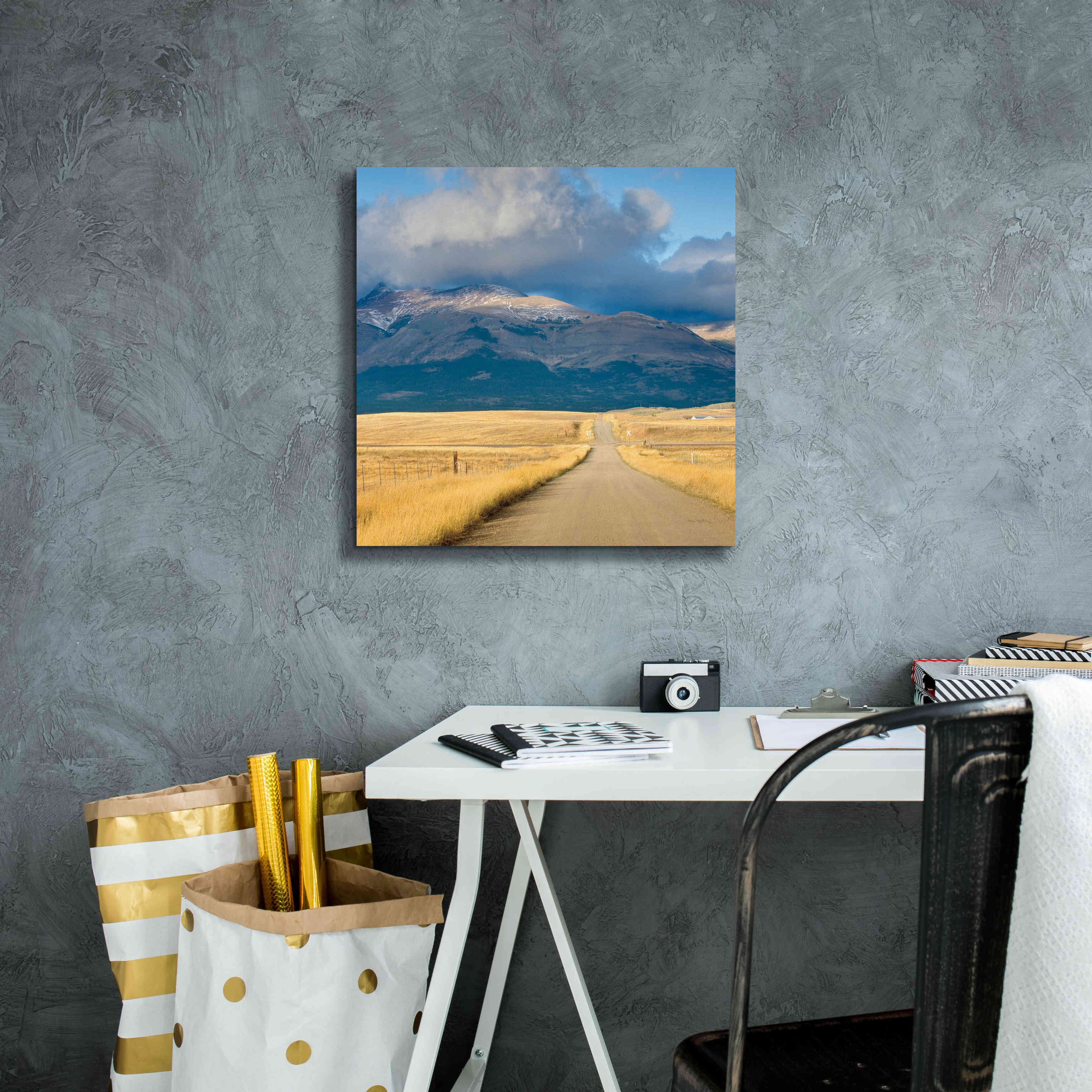 'Crossroads In Color Crop' by Alan Majchrowicz, Giclee Canvas Wall Art,18x18