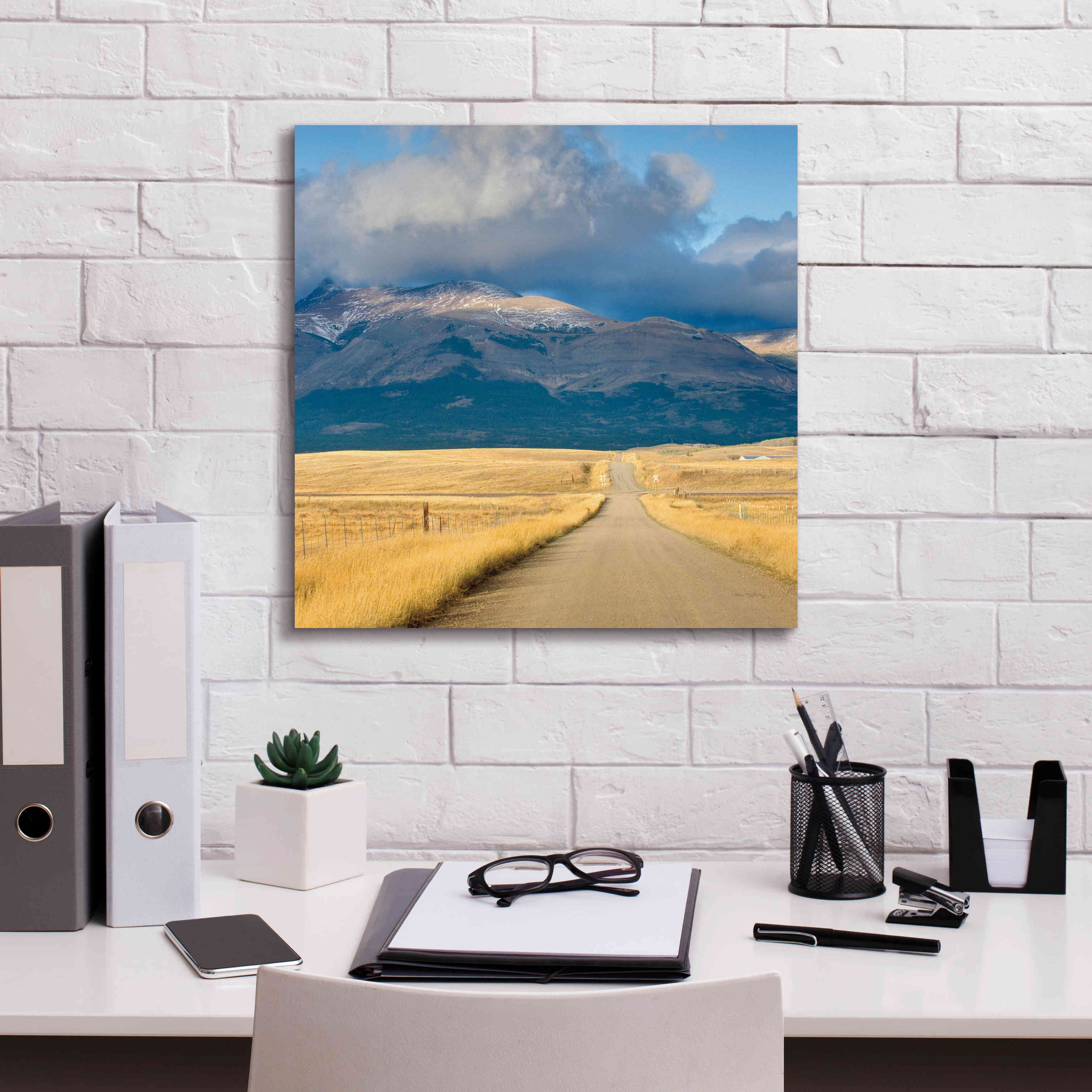 'Crossroads In Color Crop' by Alan Majchrowicz, Giclee Canvas Wall Art,18x18