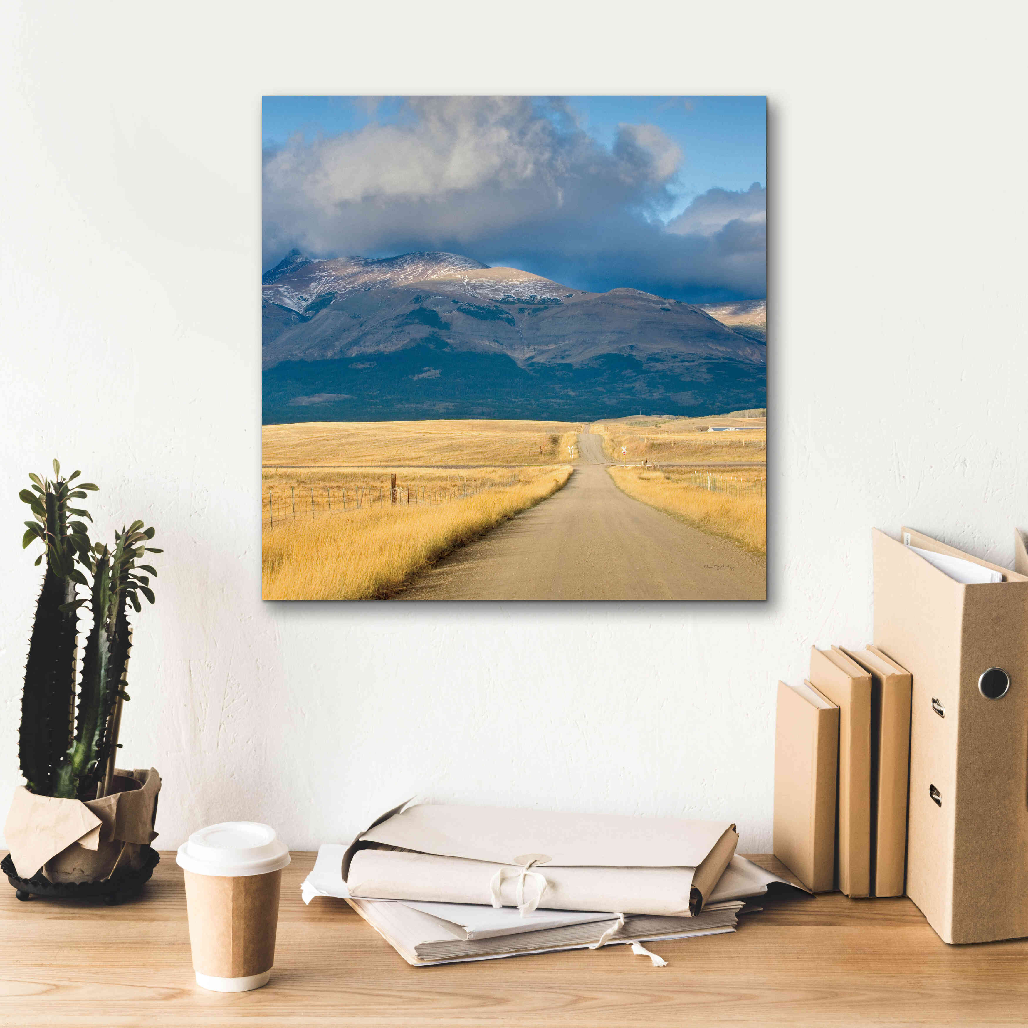 'Crossroads In Color Crop' by Alan Majchrowicz, Giclee Canvas Wall Art,18x18