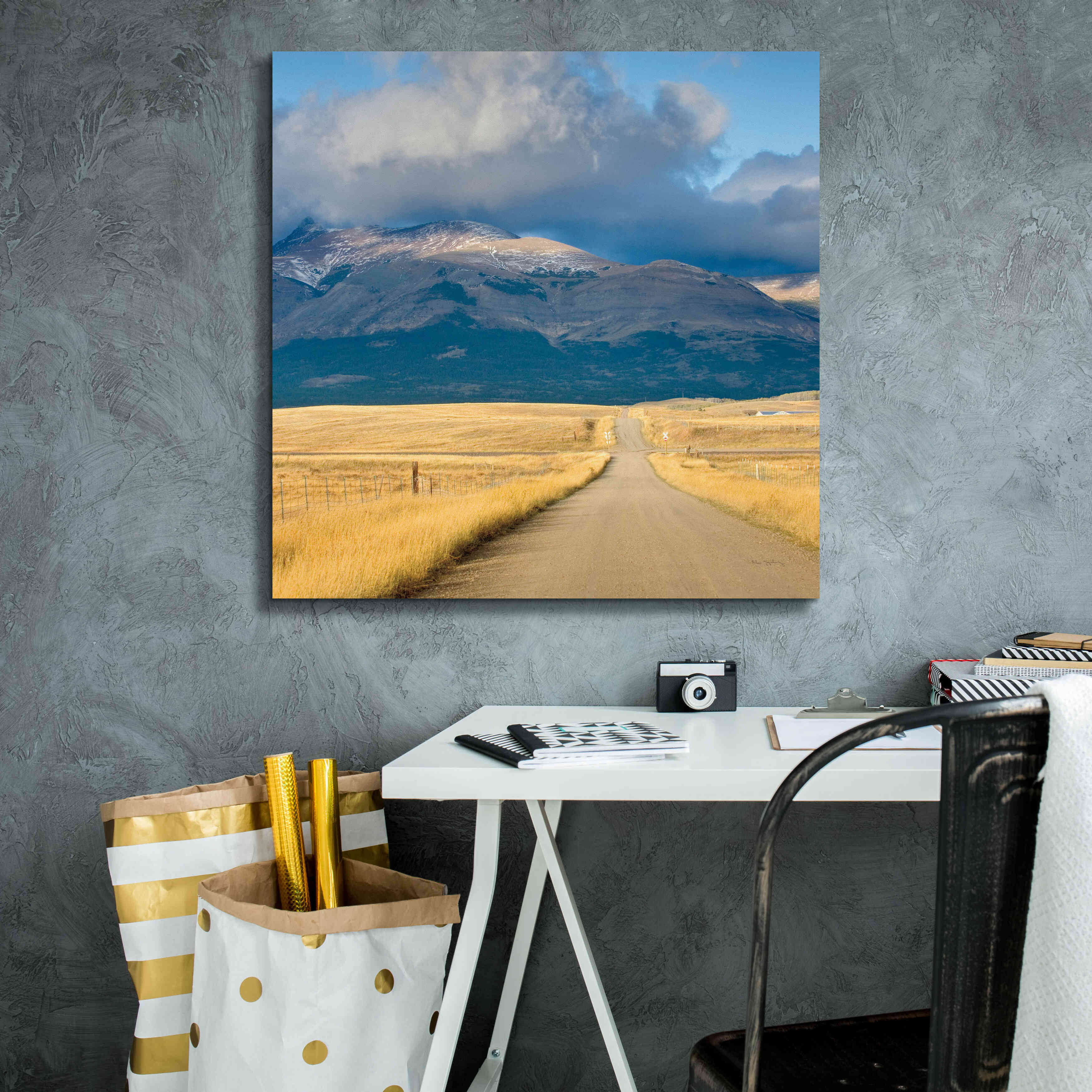 'Crossroads In Color Crop' by Alan Majchrowicz, Giclee Canvas Wall Art,26x26