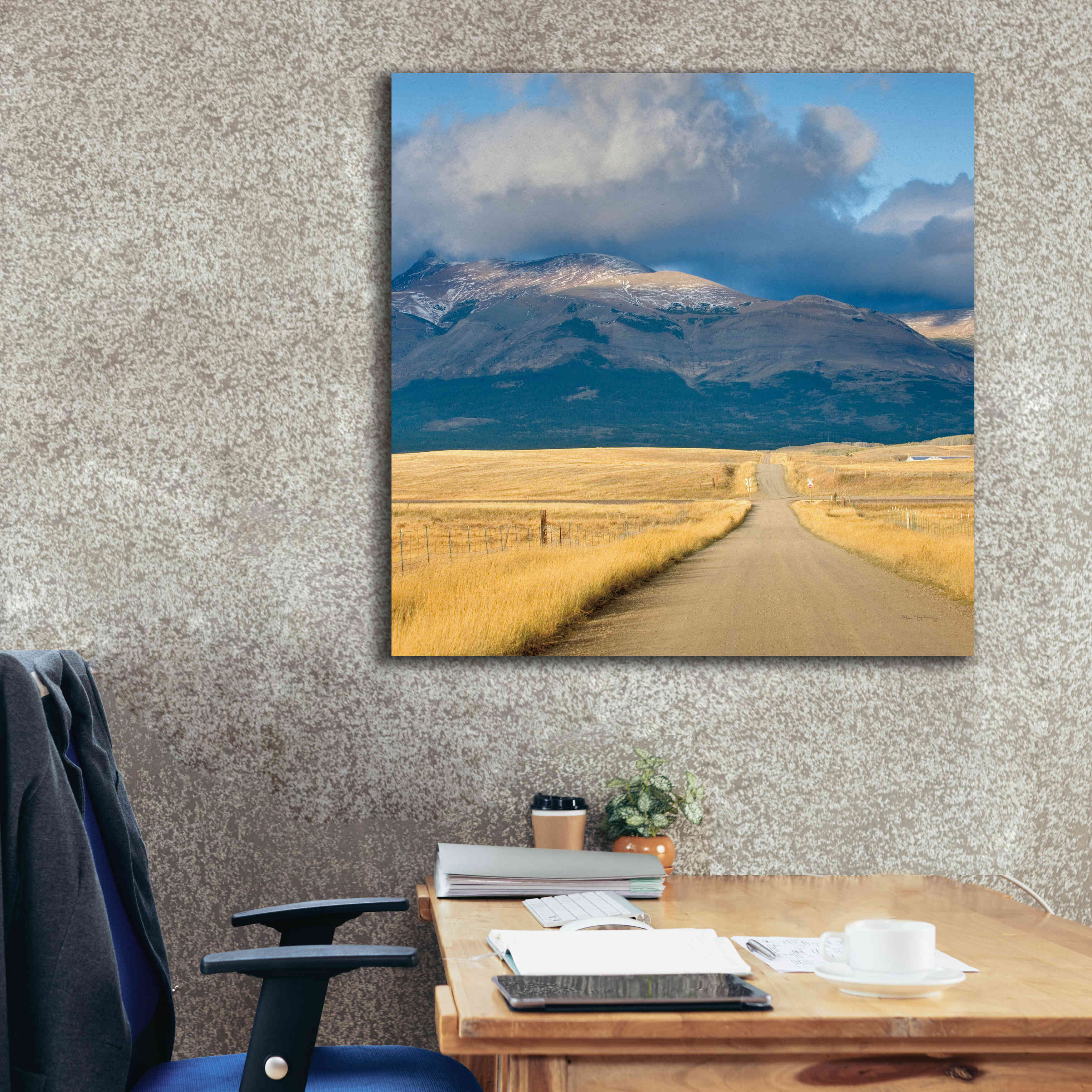 'Crossroads In Color Crop' by Alan Majchrowicz, Giclee Canvas Wall Art,37x37