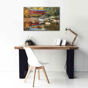 'Swift River Covered Bridge' by Alan Majchrowicz, Giclee Canvas Wall Art,40x26