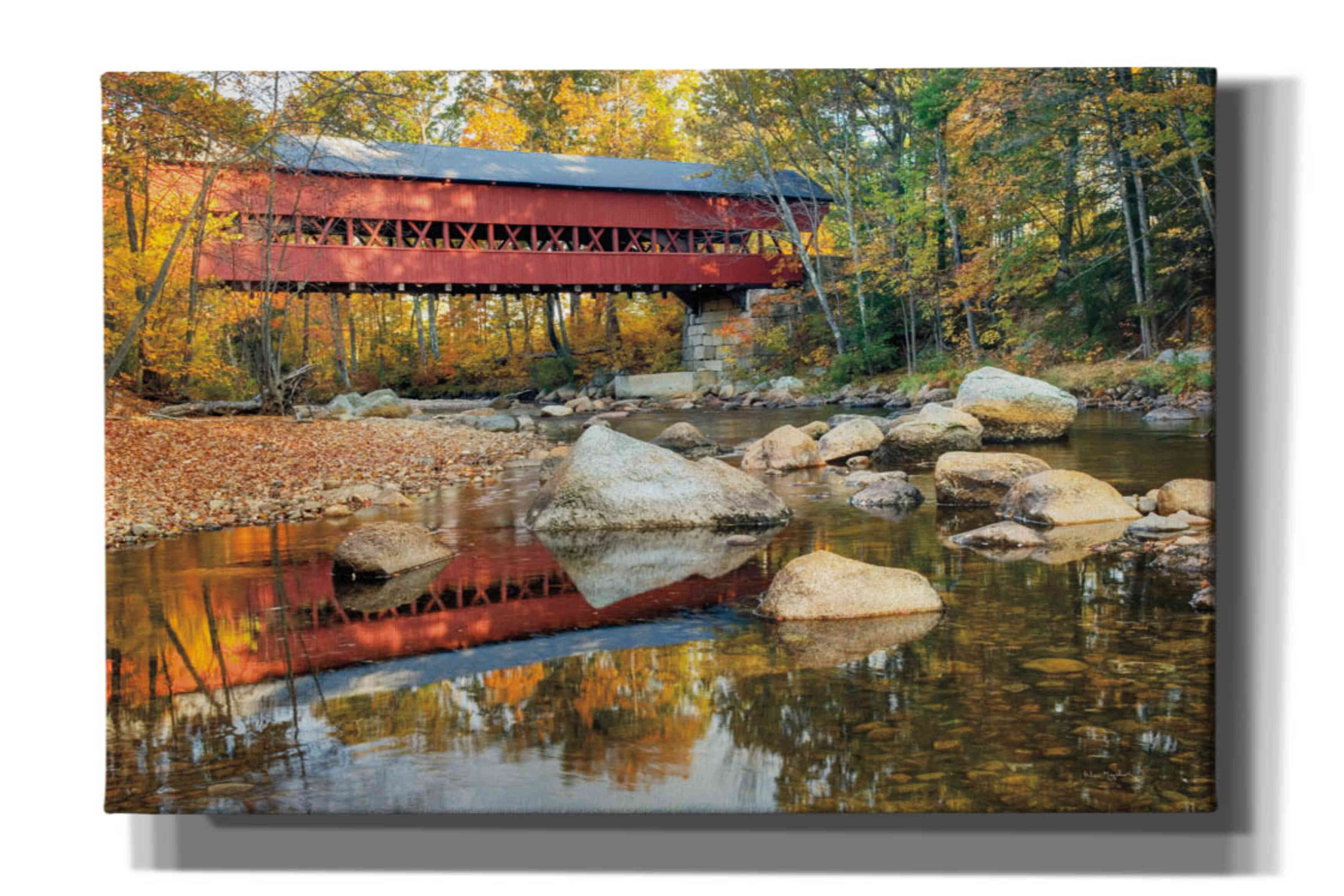 'Swift River Covered Bridge' by Alan Majchrowicz, Giclee Canvas Wall Art