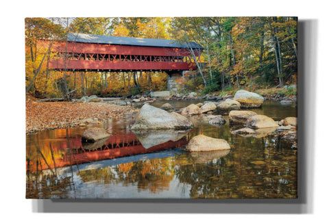 Image of 'Swift River Covered Bridge' by Alan Majchrowicz, Giclee Canvas Wall Art