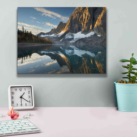 Image of 'Floe Lake Reflection III Crop' by Alan Majchrowicz, Giclee Canvas Wall Art,16x12