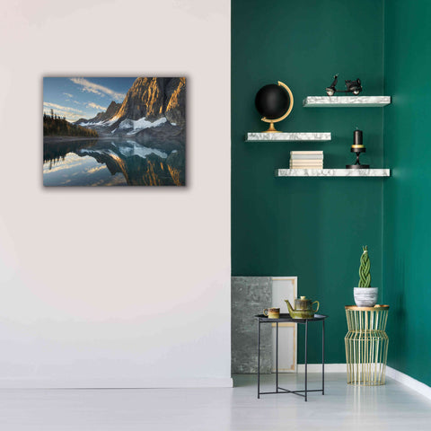 Image of 'Floe Lake Reflection III Crop' by Alan Majchrowicz, Giclee Canvas Wall Art,34x26