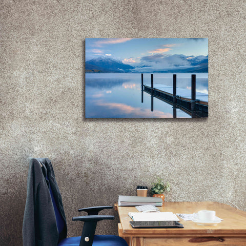 Image of 'Lake Mcdonald Dock' by Alan Majchrowicz, Giclee Canvas Wall Art,40x26