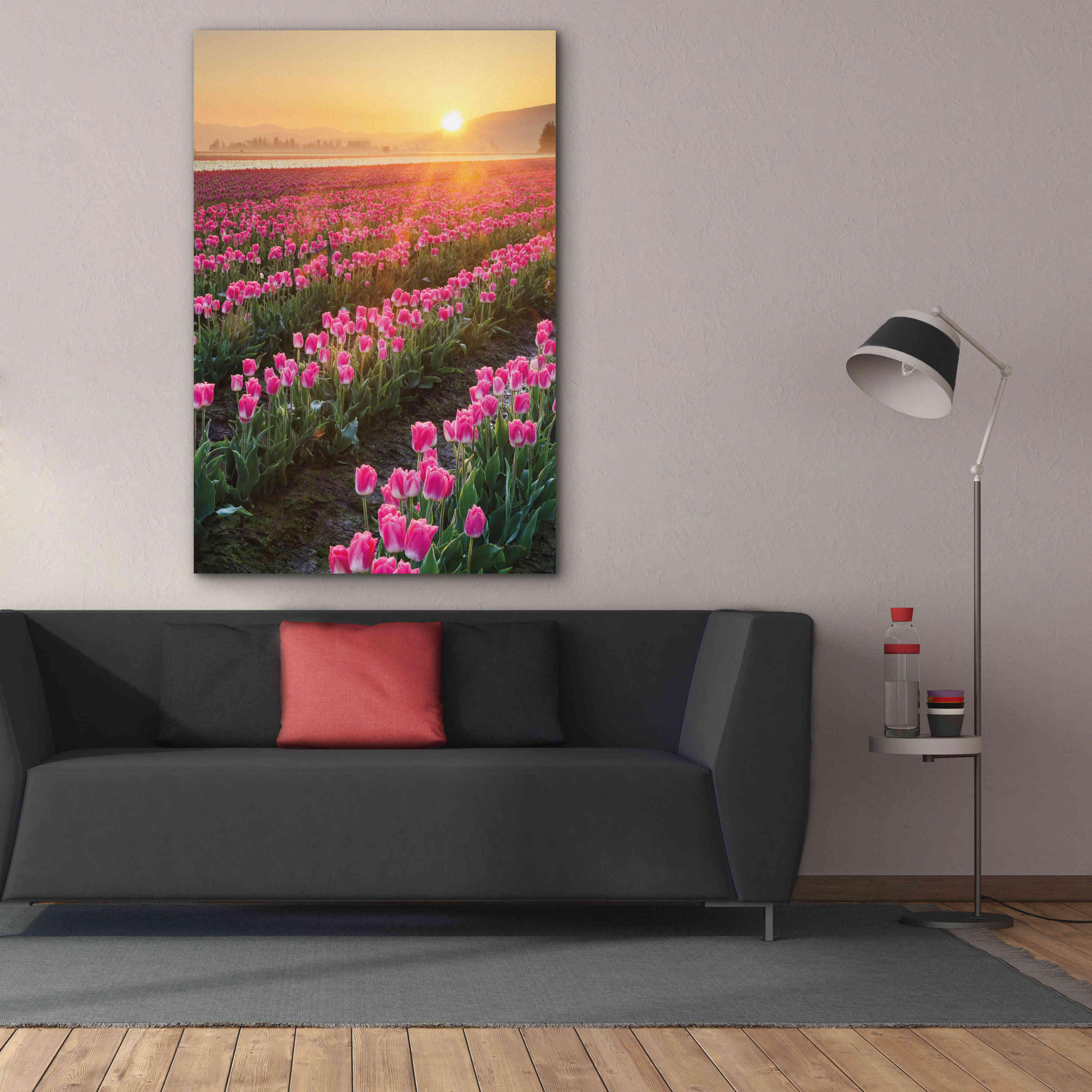 'Skagit Valley Tulips II' by Alan Majchrowicz,Giclee Canvas Wall Art,40x60