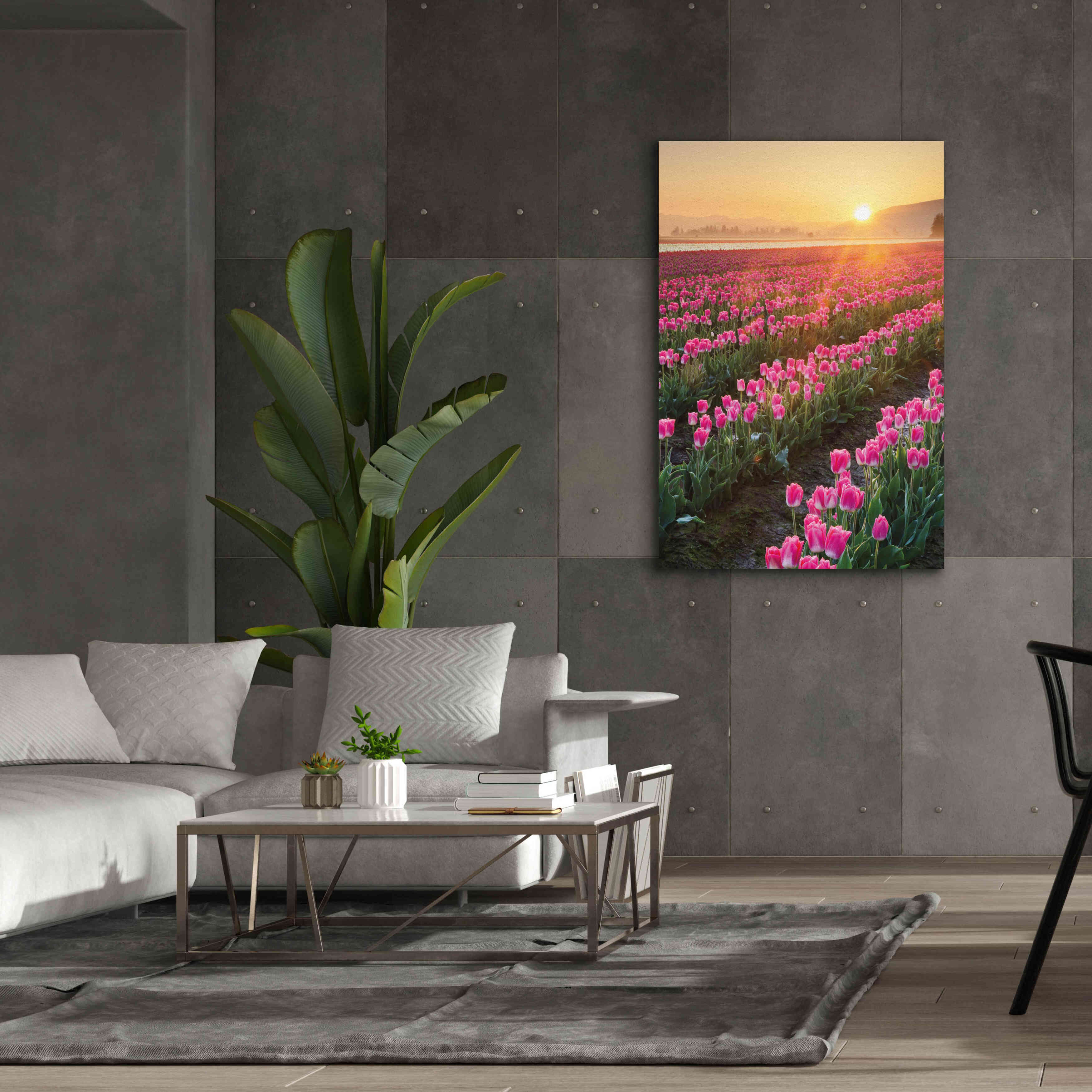 'Skagit Valley Tulips II' by Alan Majchrowicz,Giclee Canvas Wall Art,40x60