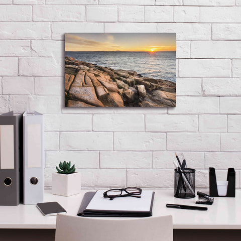 Image of 'Acadia Sunrise' by Alan Majchrowicz,Giclee Canvas Wall Art,18x12