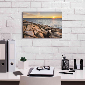 'Acadia Sunrise' by Alan Majchrowicz,Giclee Canvas Wall Art,18x12