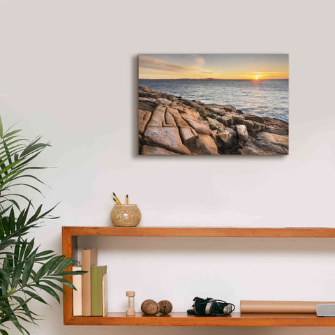 Image of 'Acadia Sunrise' by Alan Majchrowicz,Giclee Canvas Wall Art,18x12