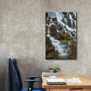 'Falls on McDonald Creek color' by Alan Majchrowicz,Giclee Canvas Wall Art,26x40