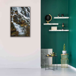 'Falls on McDonald Creek color' by Alan Majchrowicz,Giclee Canvas Wall Art,26x40