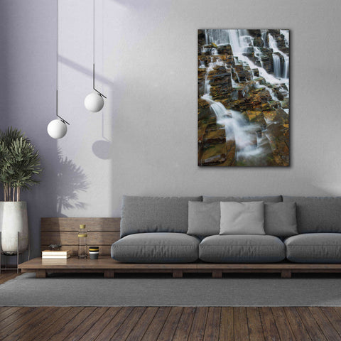 Image of 'Falls on McDonald Creek color' by Alan Majchrowicz,Giclee Canvas Wall Art,40x60