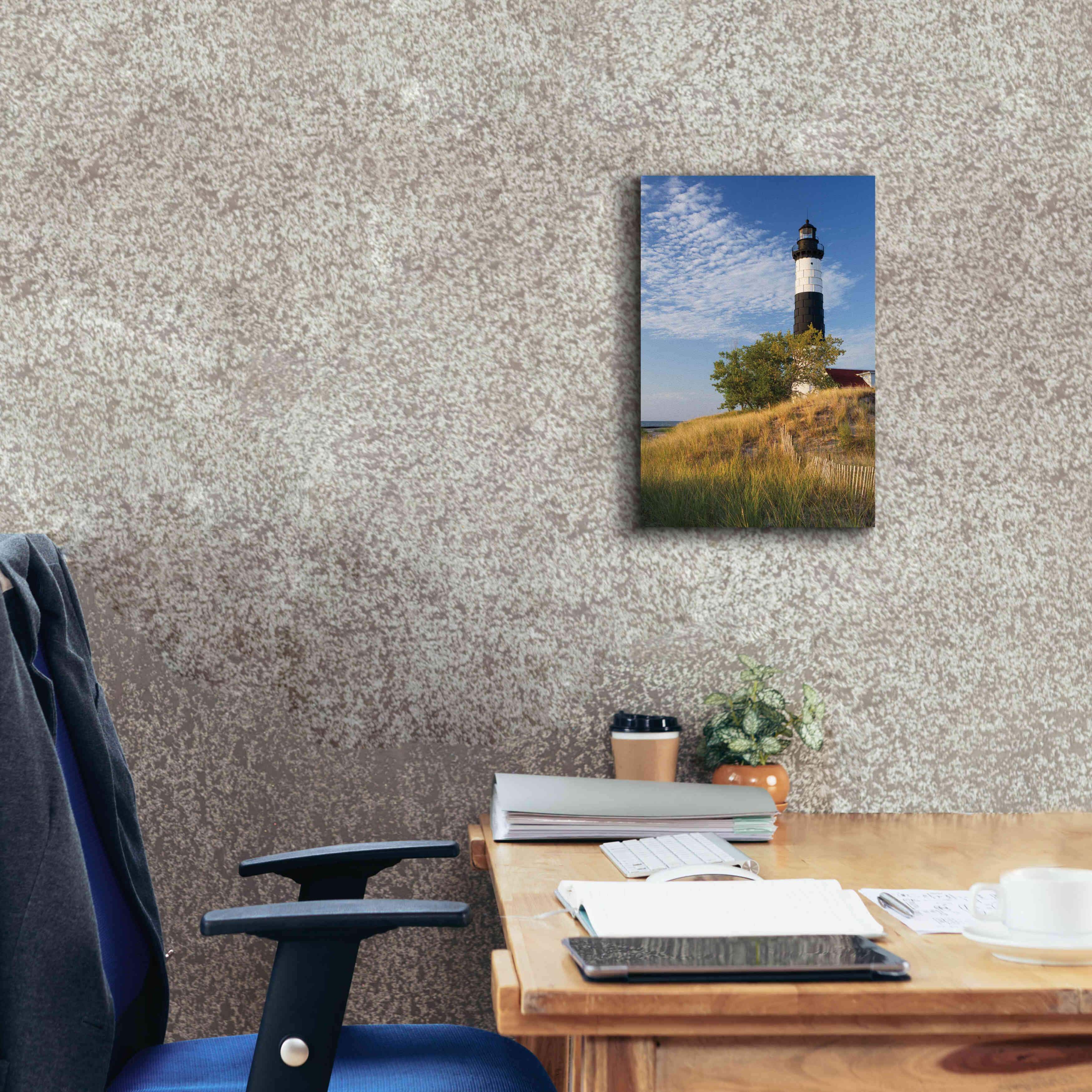 'Big Sable Point Lighthouse II' by Alan Majchrowicz,Giclee Canvas Wall Art,12x18