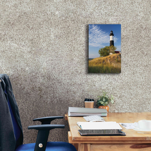 Image of 'Big Sable Point Lighthouse II' by Alan Majchrowicz,Giclee Canvas Wall Art,12x18
