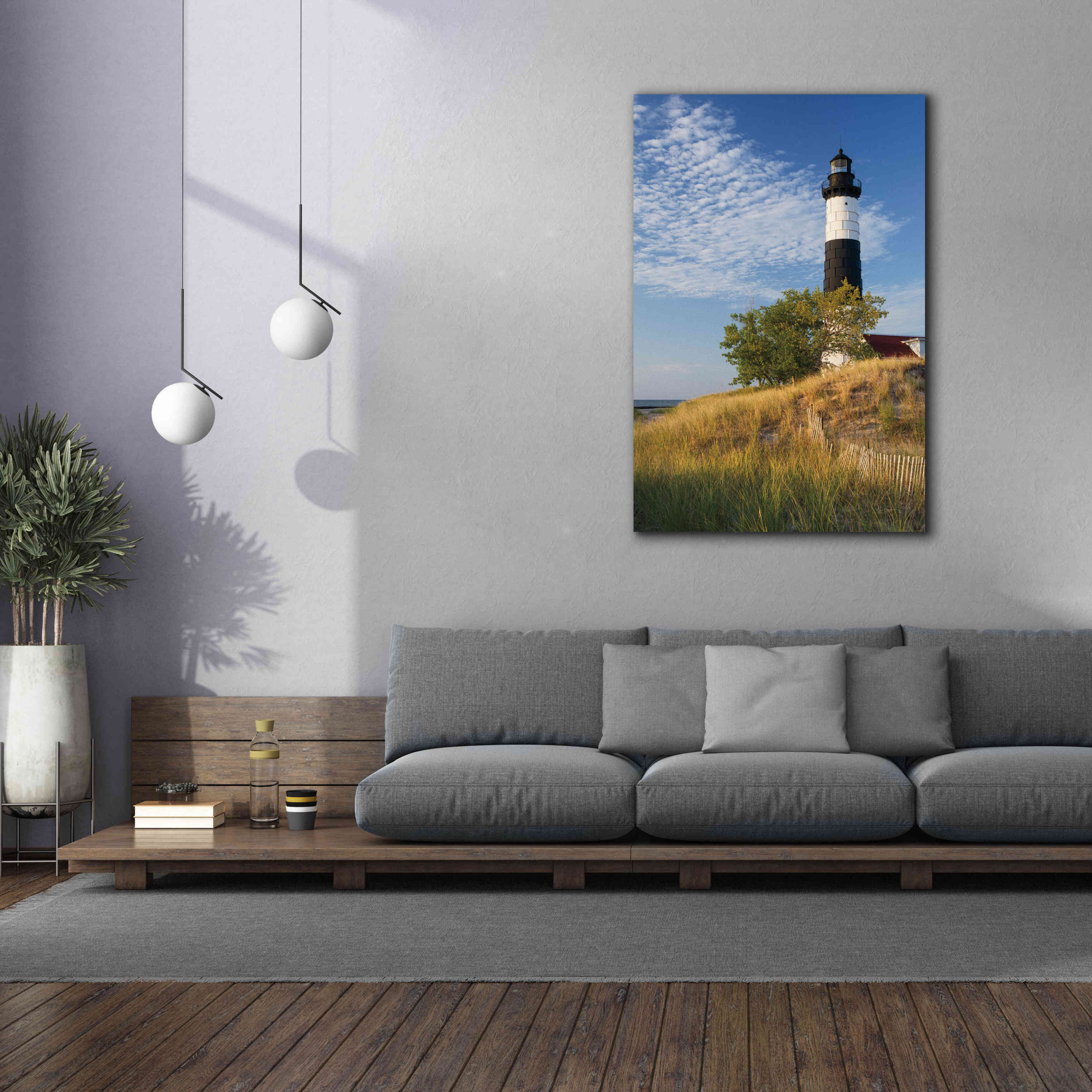 'Big Sable Point Lighthouse II' by Alan Majchrowicz,Giclee Canvas Wall Art,40x60