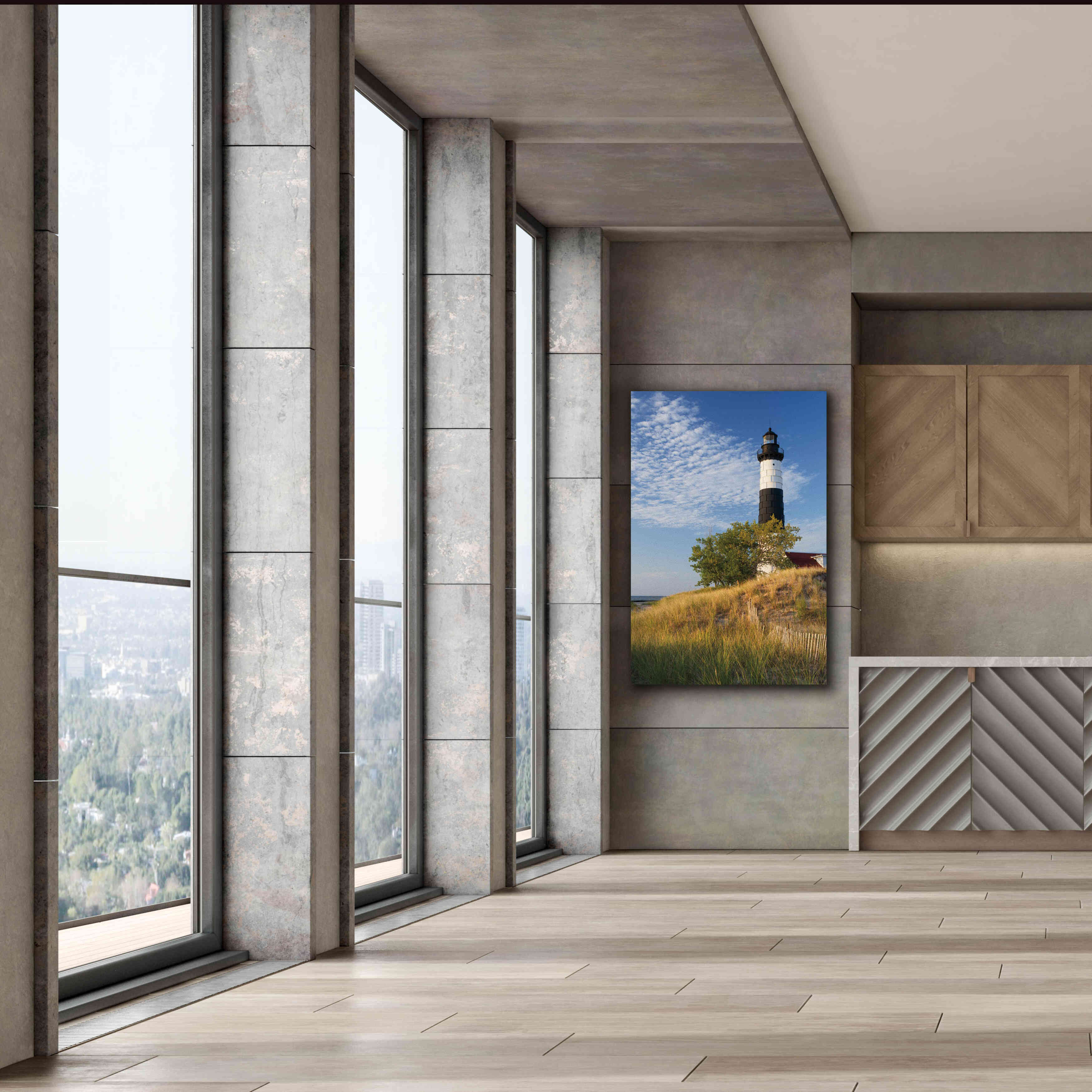 'Big Sable Point Lighthouse II' by Alan Majchrowicz,Giclee Canvas Wall Art,40x60