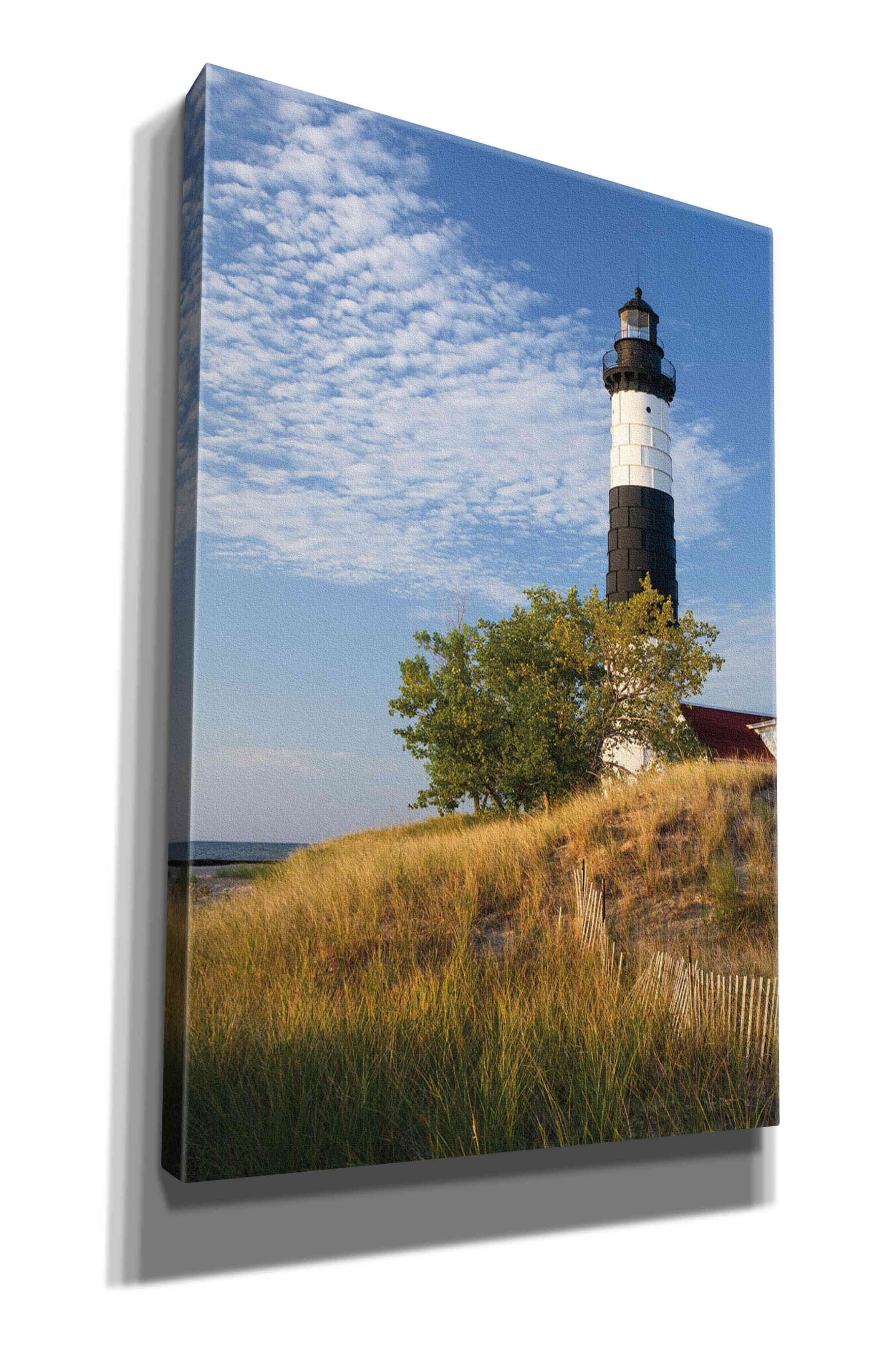 'Big Sable Point Lighthouse II' by Alan Majchrowicz,Giclee Canvas Wall Art