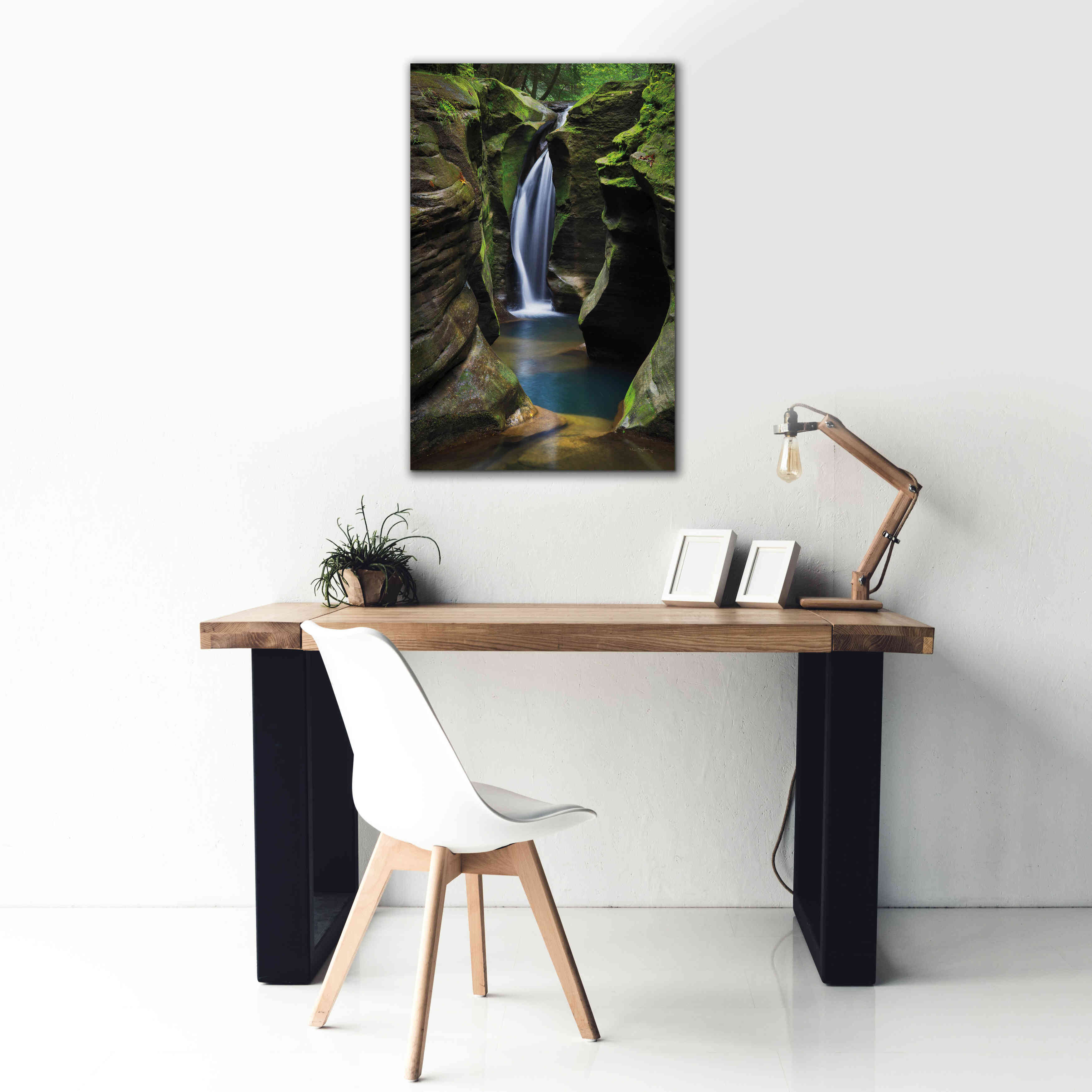 'Corkscrew Falls Ohio' by Alan Majchrowicz,Giclee Canvas Wall Art,26x40